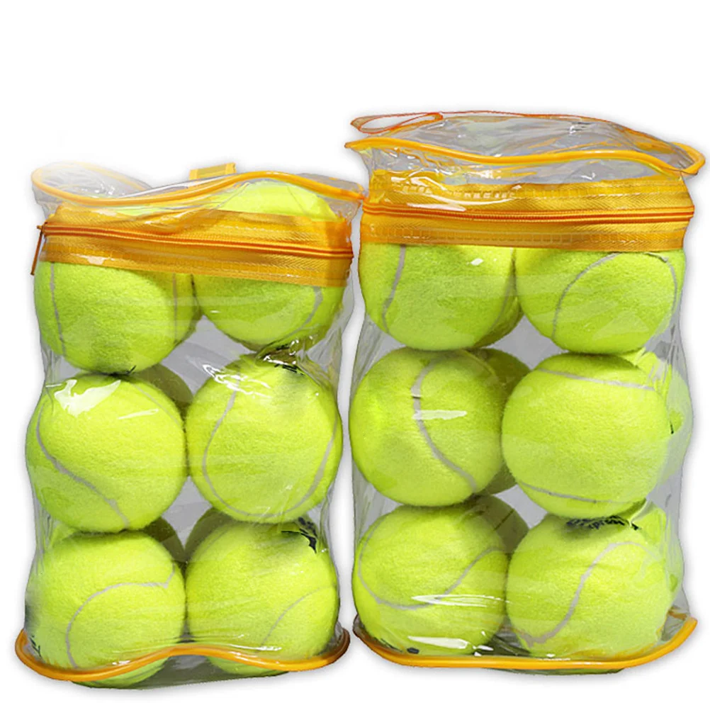 12Pcs Training Tennis Balls High Quality Felt Fabric Reduced Cracking Comfortable Use Outdoor Sports Practice Regular Tennis
12Pcs Training Tennis Balls High Quality Felt Fabric Reduced Cracking Comfortable Use Outdoor Sports Practice Regular Tennis