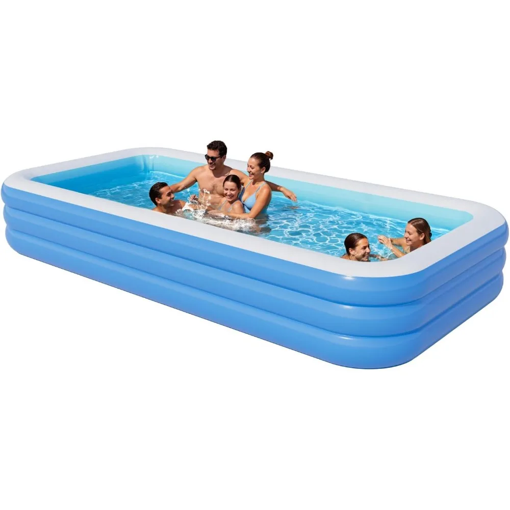 Inflatable Pool for Kids and Adults,Outdoor Hot Tubs,142" x 71" x 21" Blow Up Pools, Rectangular Family Swimming Pool
Inflatable Pool for Kids and Adults,Outdoor Hot Tubs,142" x 71" x 21" Blow Up Pools, Rectangular Family Swimming Pool