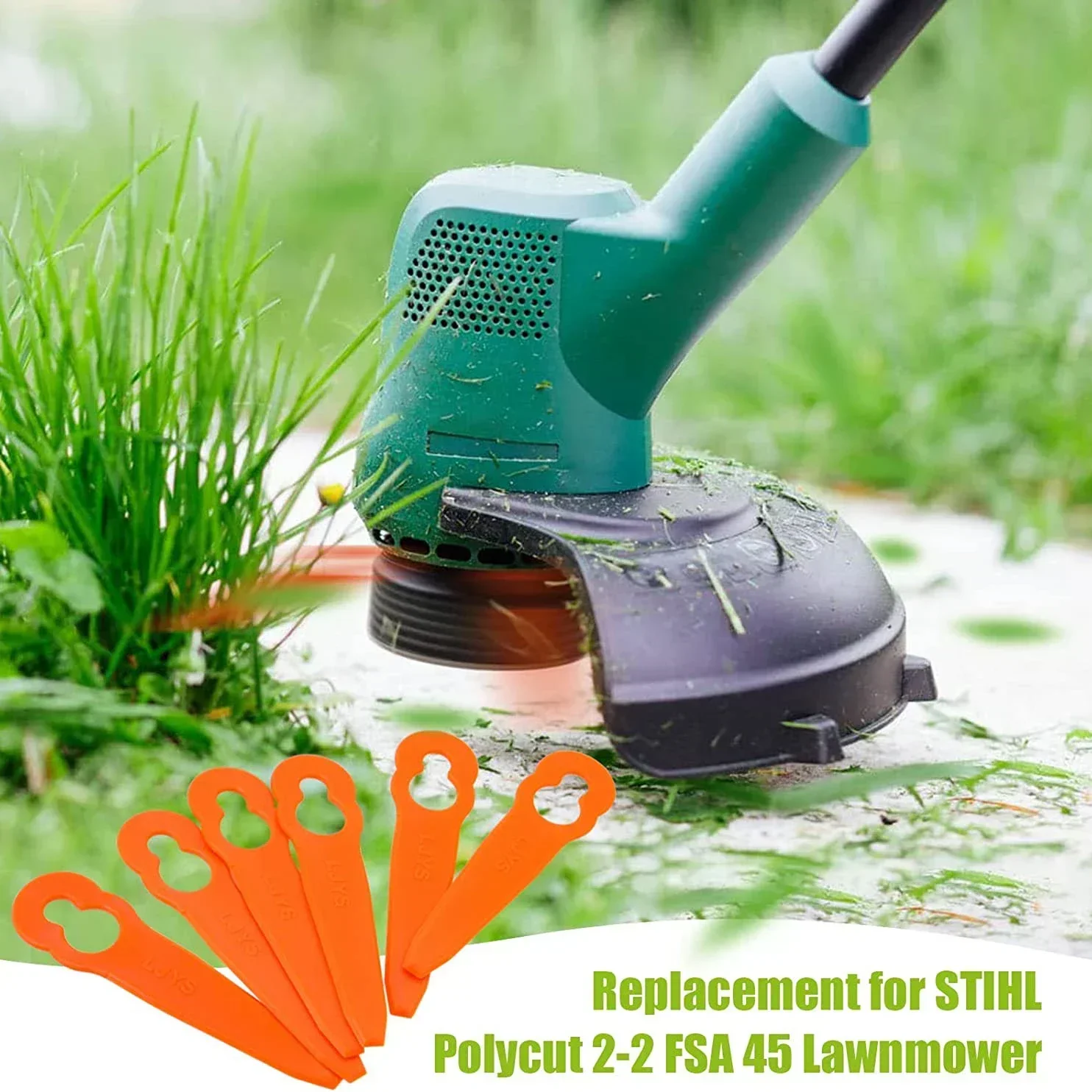 Replacement Blade Mower 30/40/60pcs Knife Tool Accessories Lawn Brush Shaped Trimmer Plastic Cutter Fittings Gourd Grass Garden
Replacement Blade Mower 30/40/60pcs Knife Tool Accessories Lawn Brush Shaped Trimmer Plastic Cutter Fittings Gourd Grass Garden