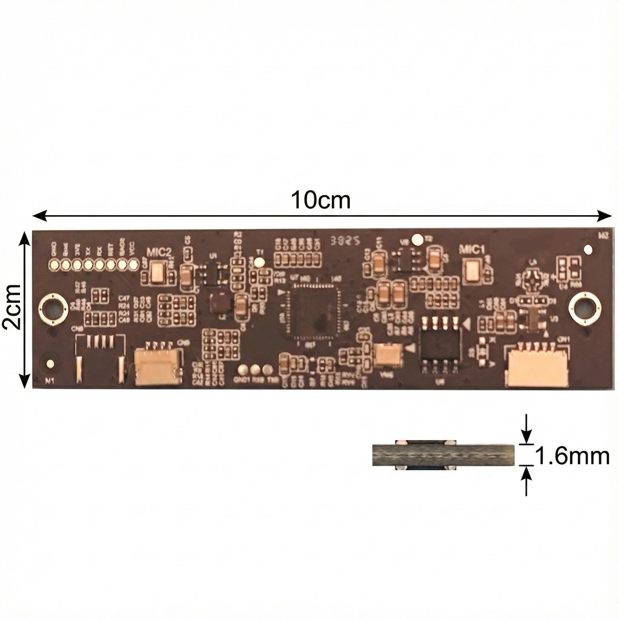 2-array Micr 60degree Directional Pickup Echo Cancellation Noise Suppression AI-powered Noise Reduction with Source Localisation
2-array Micr 60degree Directional Pickup Echo Cancellation Noise Suppression AI-powered Noise Reduction with Source Localisation