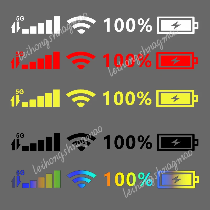 Car Sticker 5G Mobile WIFI Signal Vinyl Sticker Car Motorcycle Reflective Sticker Waterproof and Sun Protection
Car Sticker 5G Mobile WIFI Signal Vinyl Sticker Car Motorcycle Reflective Sticker Waterproof and Sun Protection