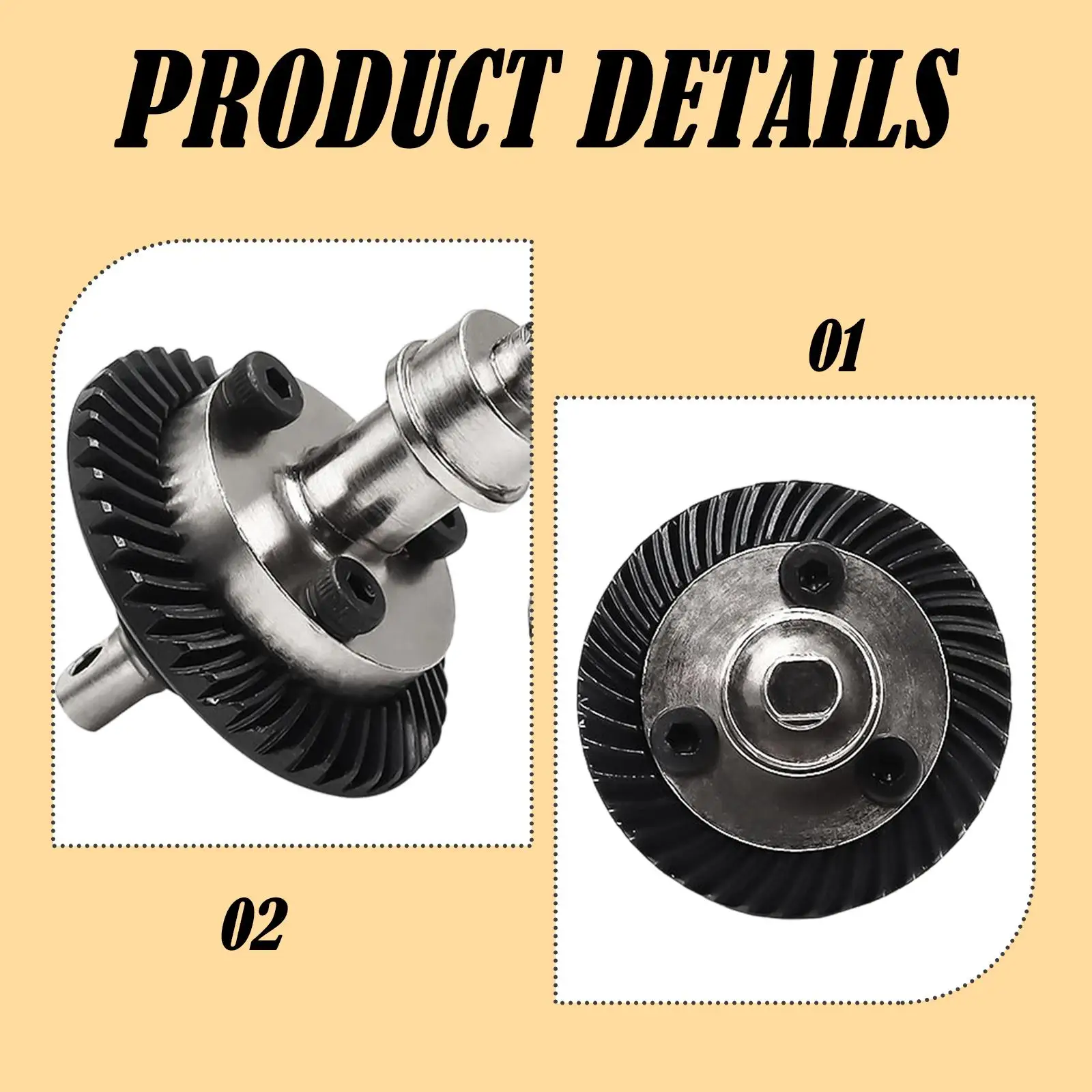2x Differential Gear Front and Rear Helical Gears D349 Sturdy Replacement RC Car Upgrade Kit for 1:16 RC Car DIY Accessory
2x Differential Gear Front and Rear Helical Gears D349 Sturdy Replacement RC Car Upgrade Kit for 1:16 RC Car DIY Accessory