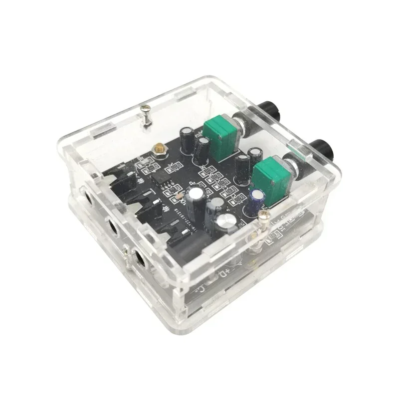 LUSYA 2Way 2CH 2 in 1 out Stereo Audio Signal Mixer Mixing Board For One Way Reverb Output Headset Amplifier With Acrylic Case
LUSYA 2Way 2CH 2 in 1 out Stereo Audio Signal Mixer Mixing Board For One Way Reverb Output Headset Amplifier With Acrylic Case
