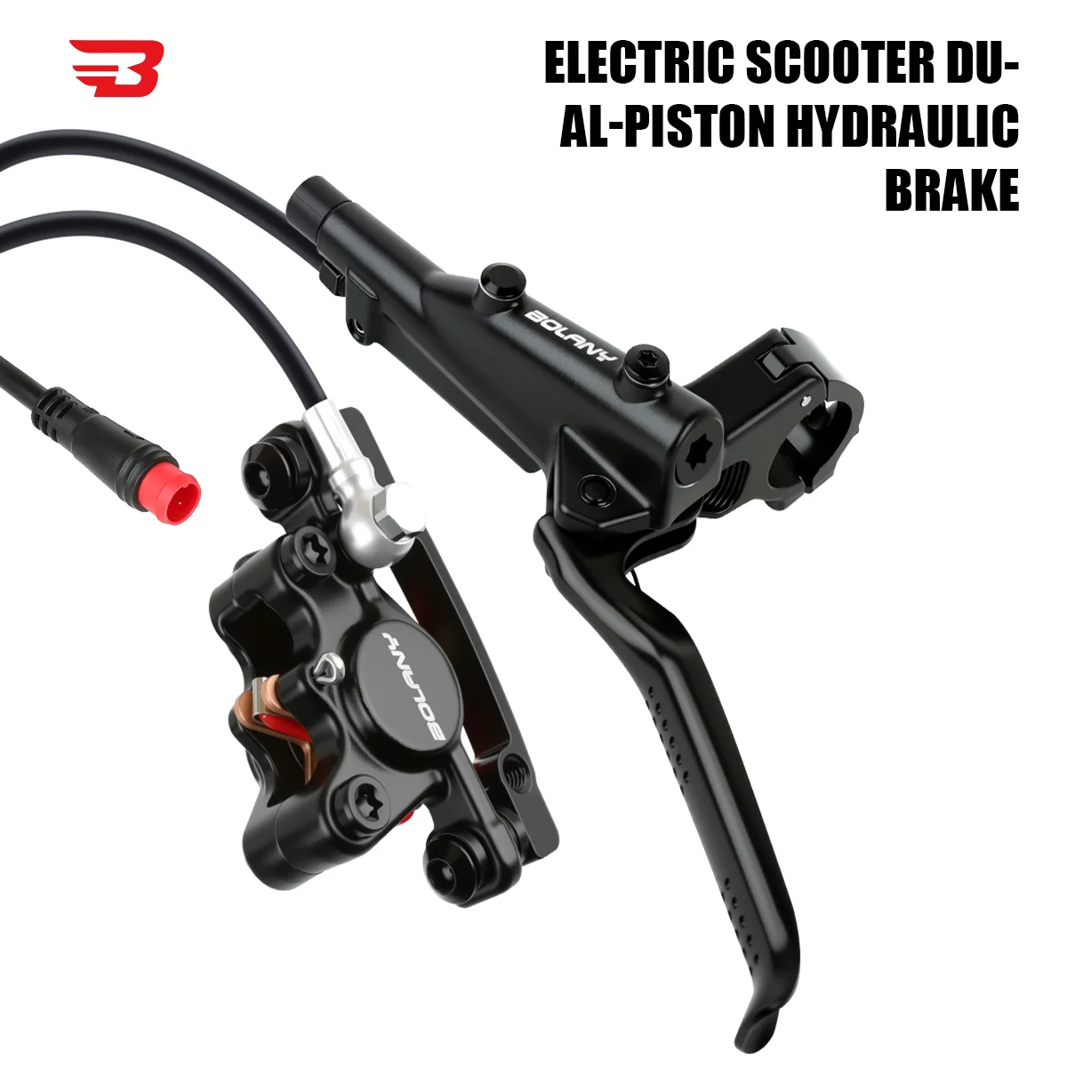 BOLANY Electric Scooter Dual-Piston Hydraulic Brake(Power-off Function)CNC Monobloc Caliper for Currus/Kugoo And other scooters
BOLANY Electric Scooter Dual-Piston Hydraulic Brake(Power-off Function)CNC Monobloc Caliper for Currus/Kugoo And other scooters