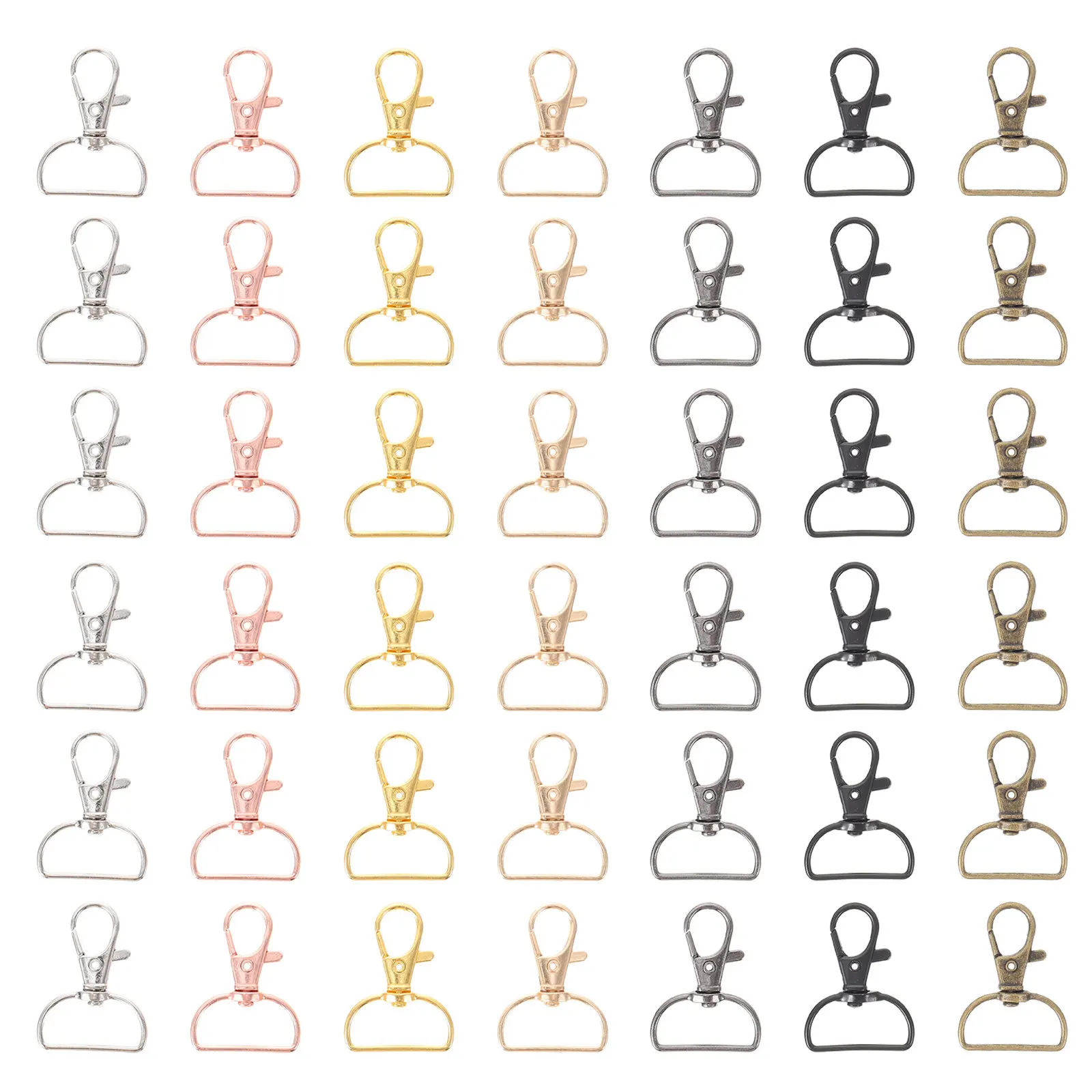 70 шт. металлических D-образных застежек-карабинов с поворотным механизмом, изысканная цветовая гамма, для сумок, цепочек, поделок своими руками, карабин-крючок
70 шт. металлических D-образных застежек-карабинов с поворотным механизмом, изысканная цветовая гамма, для сумок, цепочек, поделок своими руками, карабин-крючок