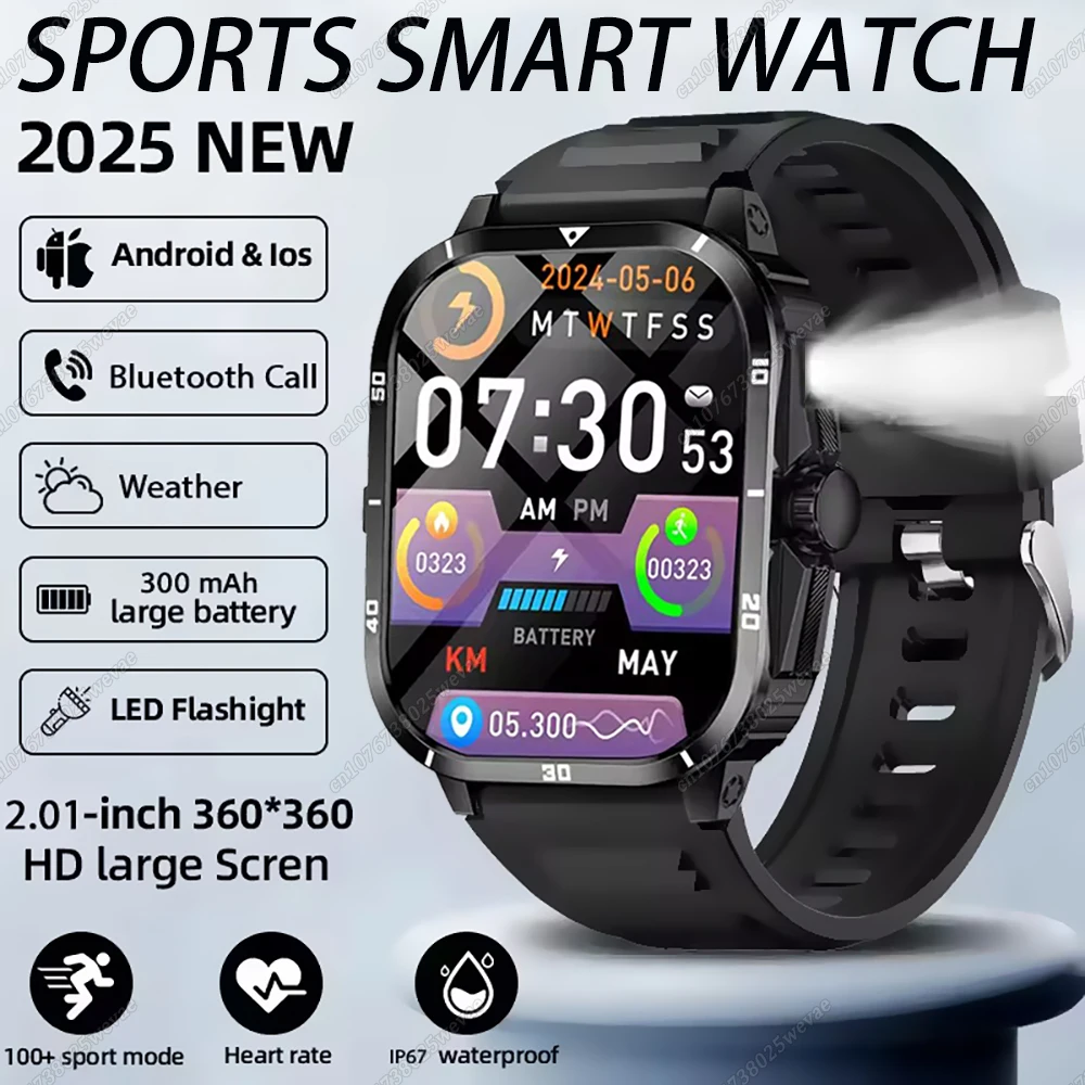 New Military GPS Track Smart Watch Men 2025 Outdoor Watch 2.01" HD Touch Screen Voice Bluetooth Call Flashlight Smartwatch Man
New Military GPS Track Smart Watch Men 2025 Outdoor Watch 2.01" HD Touch Screen Voice Bluetooth Call Flashlight Smartwatch Man