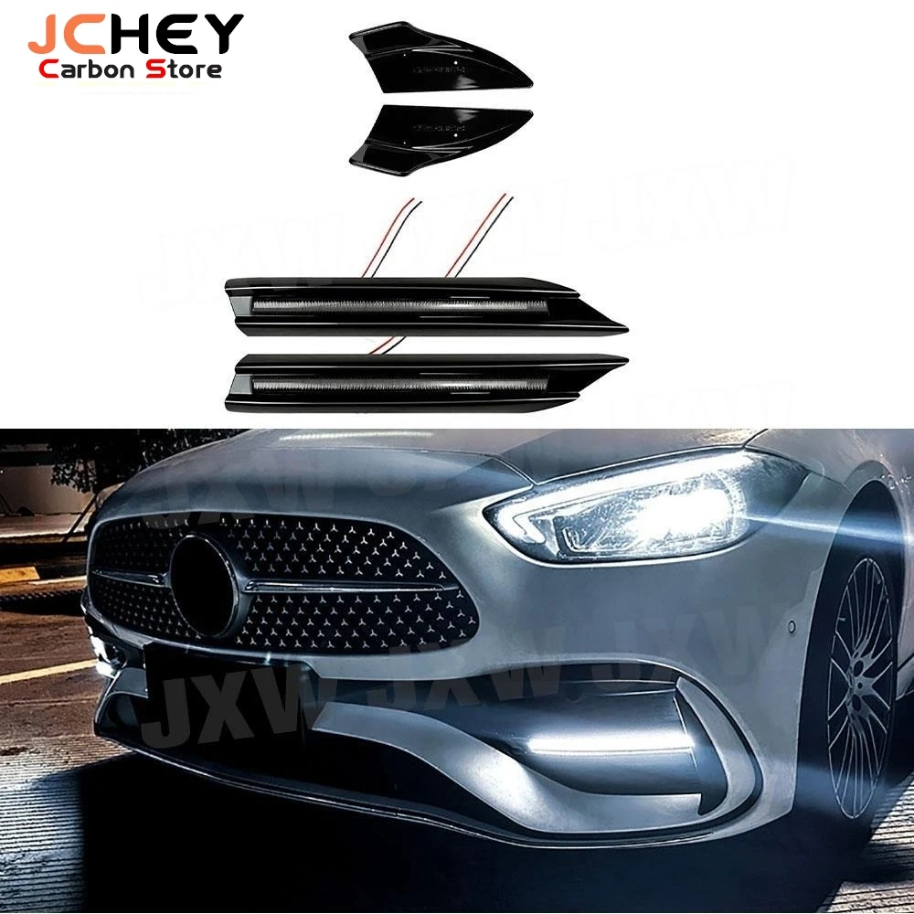 JCHEY ABS Gloss Black Car Front Bumper Side Splitters Apron Fog Lamp Light For Benz C Class W206 C200 C300 C43 For AMG 2022 +
JCHEY ABS Gloss Black Car Front Bumper Side Splitters Apron Fog Lamp Light For Benz C Class W206 C200 C300 C43 For AMG 2022 +