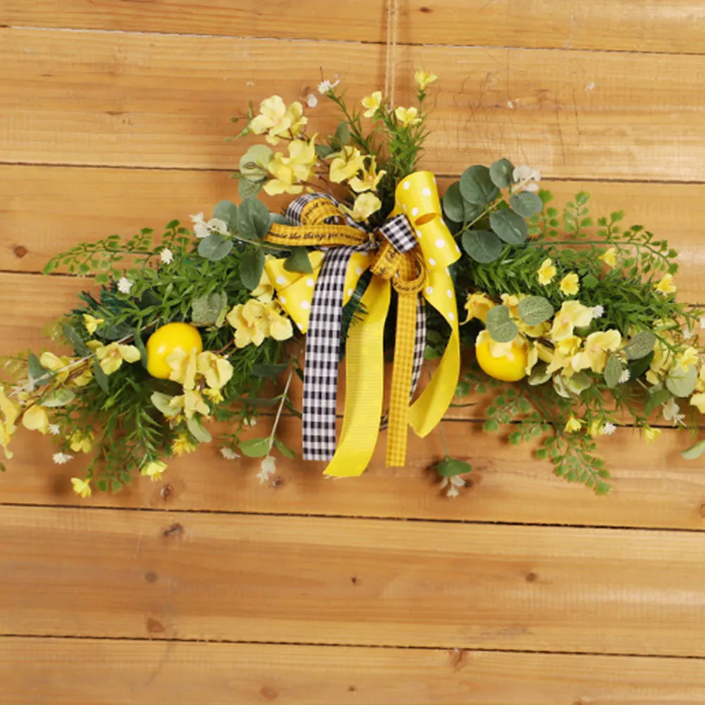 Artificial Lemon Flower Front Door Wreath Simulation Lemon Decoration Household Wall Art Bright Fake Flower Decor
Artificial Lemon Flower Front Door Wreath Simulation Lemon Decoration Household Wall Art Bright Fake Flower Decor