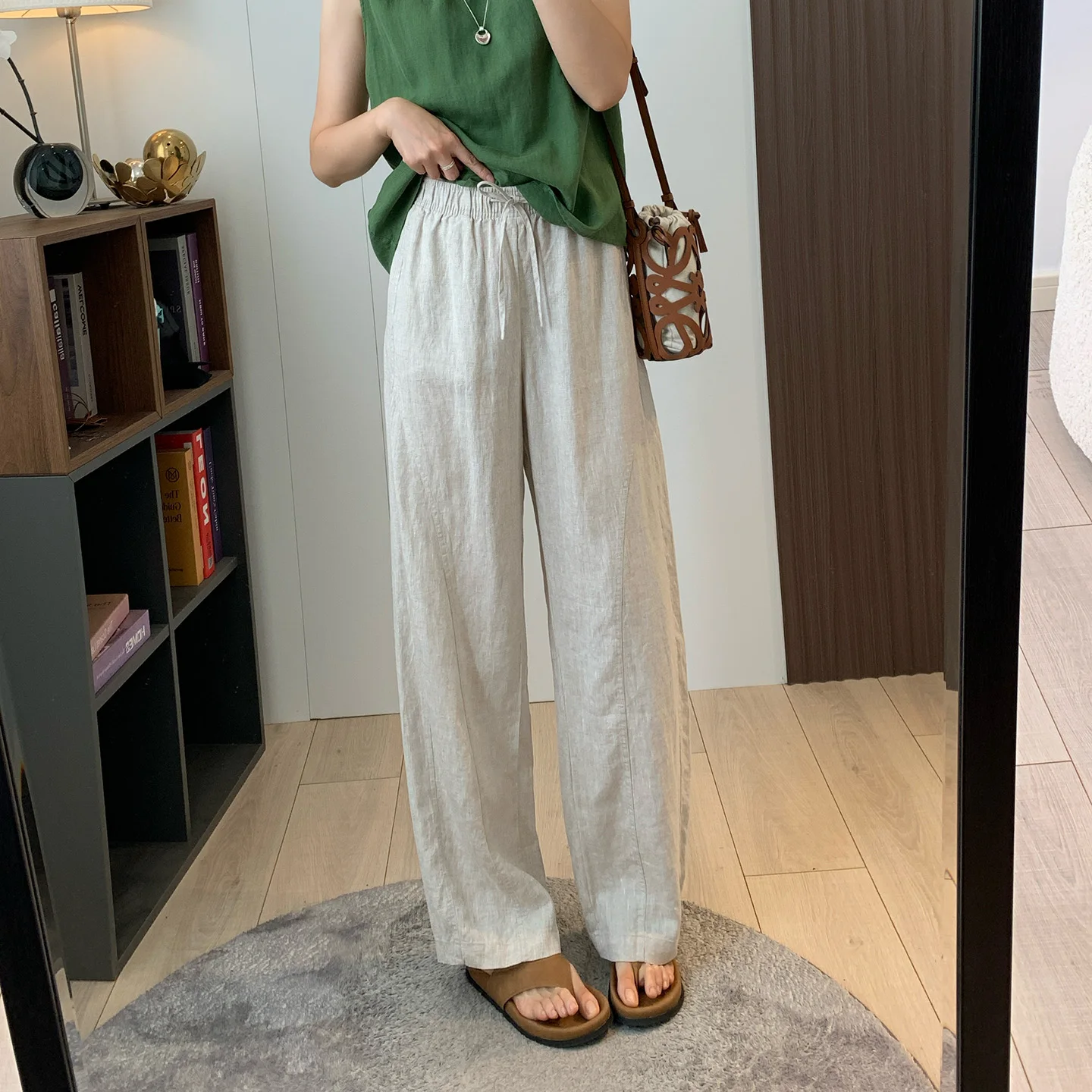 Брюки с высокой талией, облегающие, повседневные, свободные, удобные, прямого кроя, льняные, длинные, летние, модные, элегантные.
Брюки с высокой талией, облегающие, повседневные, свободные, удобные, прямого кроя, льняные, длинные, летние, модные, элегантные.