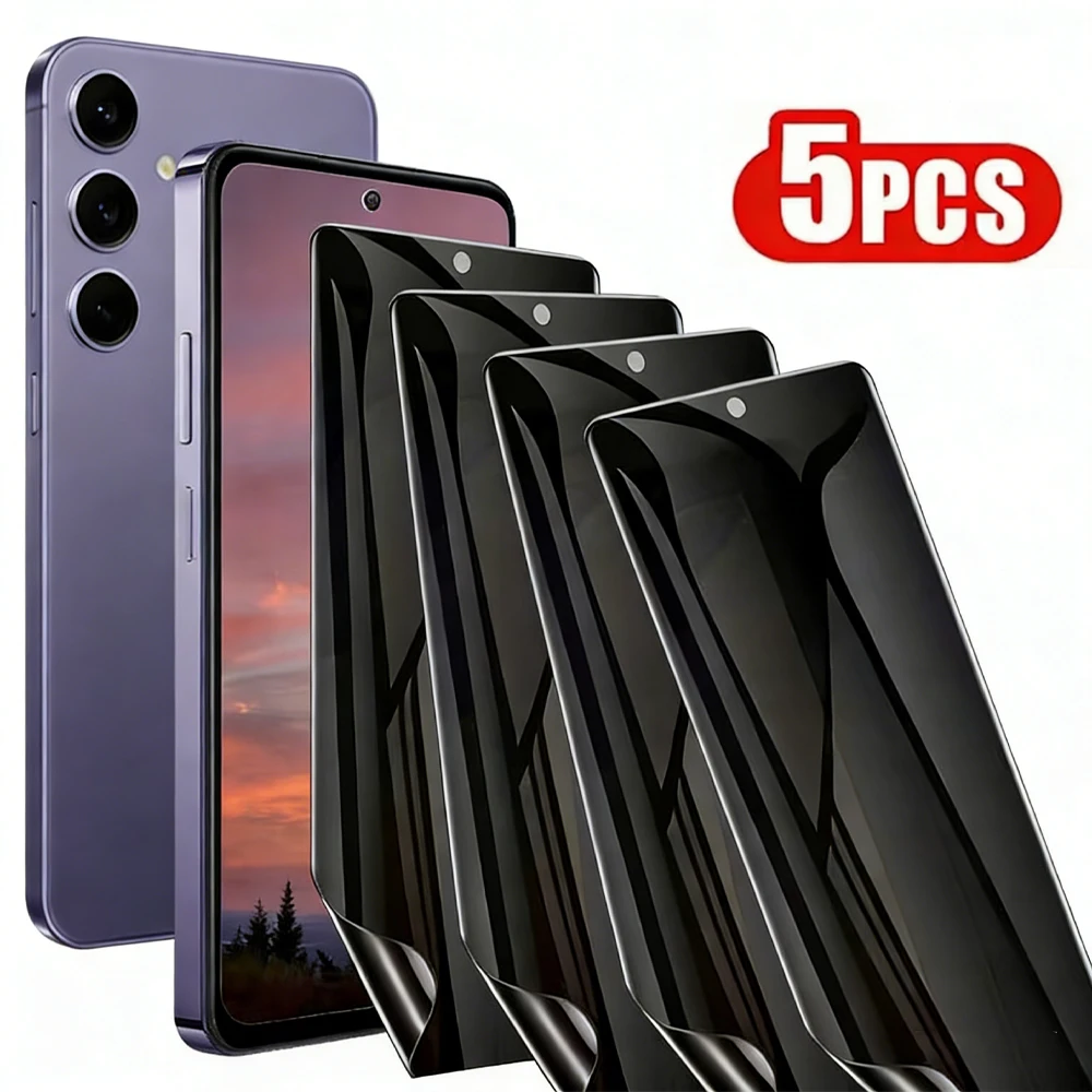 5Pcs Anti-Spy Hydrogel Film For Samsung S26 Ultra S26 Plus S25 Edge S25 Ultra S24 FE A37 A57 A56 5G A55 Privacy Screen Protector
5Pcs Anti-Spy Hydrogel Film For Samsung S26 Ultra S26 Plus S25 Edge S25 Ultra S24 FE A37 A57 A56 5G A55 Privacy Screen Protector