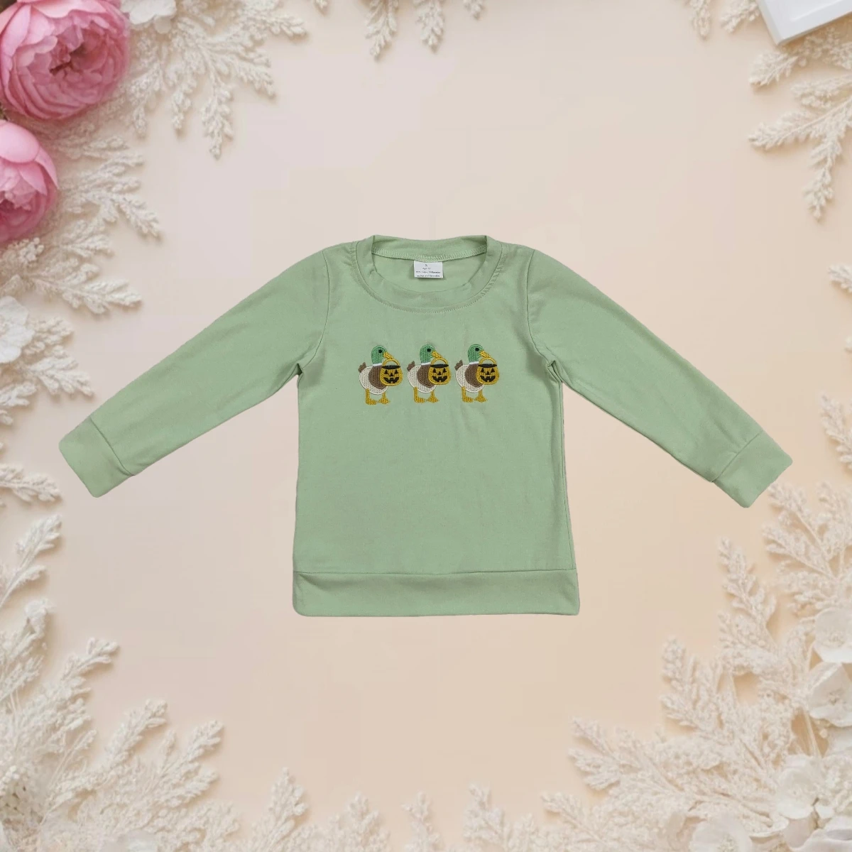 New Fashion Cute Baby Boy Long Sleeve Crew Neck Tops T-Shirt Ghost Pumpkin Duck Embroidery Spring Fall Infant Toddler Clothing
New Fashion Cute Baby Boy Long Sleeve Crew Neck Tops T-Shirt Ghost Pumpkin Duck Embroidery Spring Fall Infant Toddler Clothing