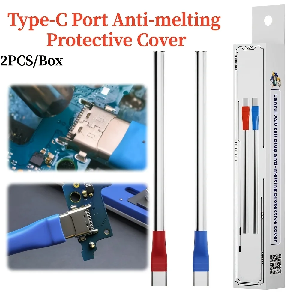 Lanrui A98 Type-C Port Anti-Melting Protective Cover Tail Plug Heat Insulation Anti-Break Shell Non-Deform Phone Repair Tool
Lanrui A98 Type-C Port Anti-Melting Protective Cover Tail Plug Heat Insulation Anti-Break Shell Non-Deform Phone Repair Tool
