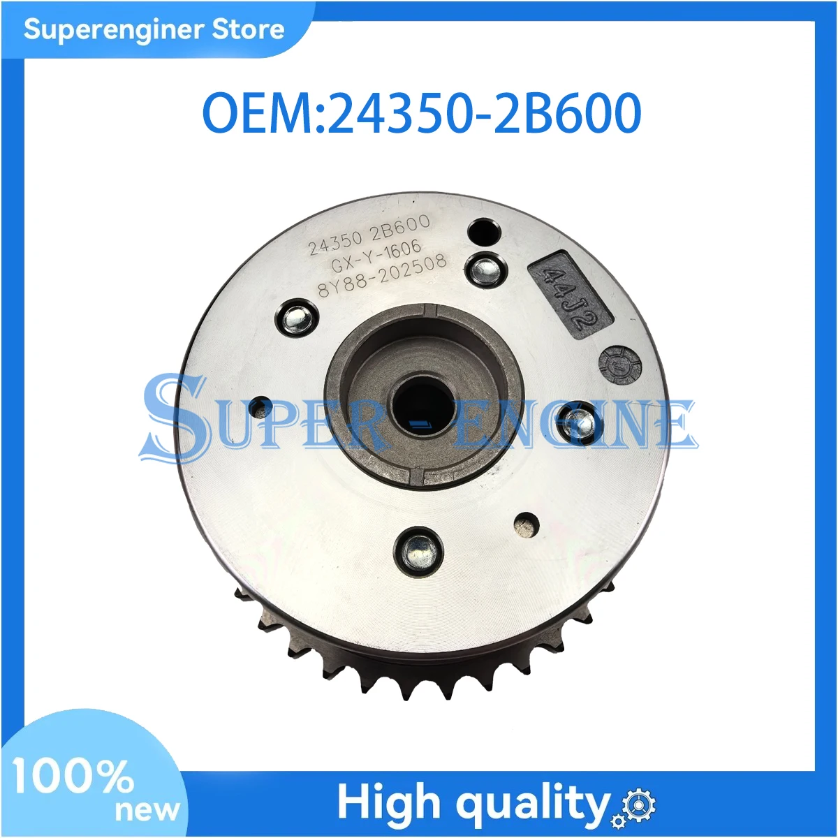 24350-2B600 243502B600 Впускной распределительный вал VVT Регулятор шестерни для Kia Rio Soul 1.6L Hyundai Accent Veloster
24350-2B600 243502B600 Впускной распределительный вал VVT Регулятор шестерни для Kia Rio Soul 1.6L Hyundai Accent Veloster