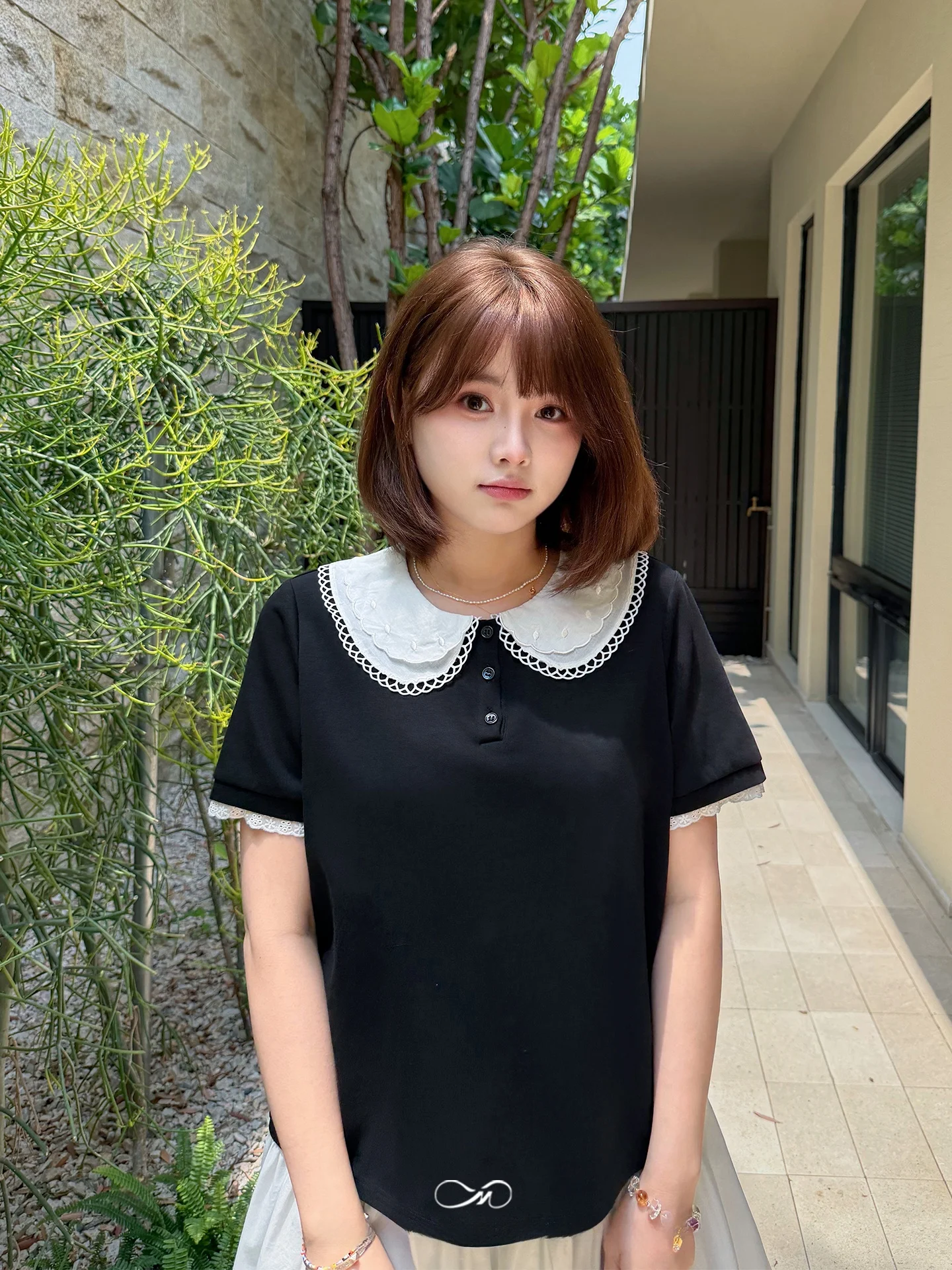 Mashixi plus Size Women's T-Shirt Heavy Embroidery Double Layer Ruffle Collar Short Sleeve Loose Fit Slimming Top Summer
Mashixi plus Size Women's T-Shirt Heavy Embroidery Double Layer Ruffle Collar Short Sleeve Loose Fit Slimming Top Summer