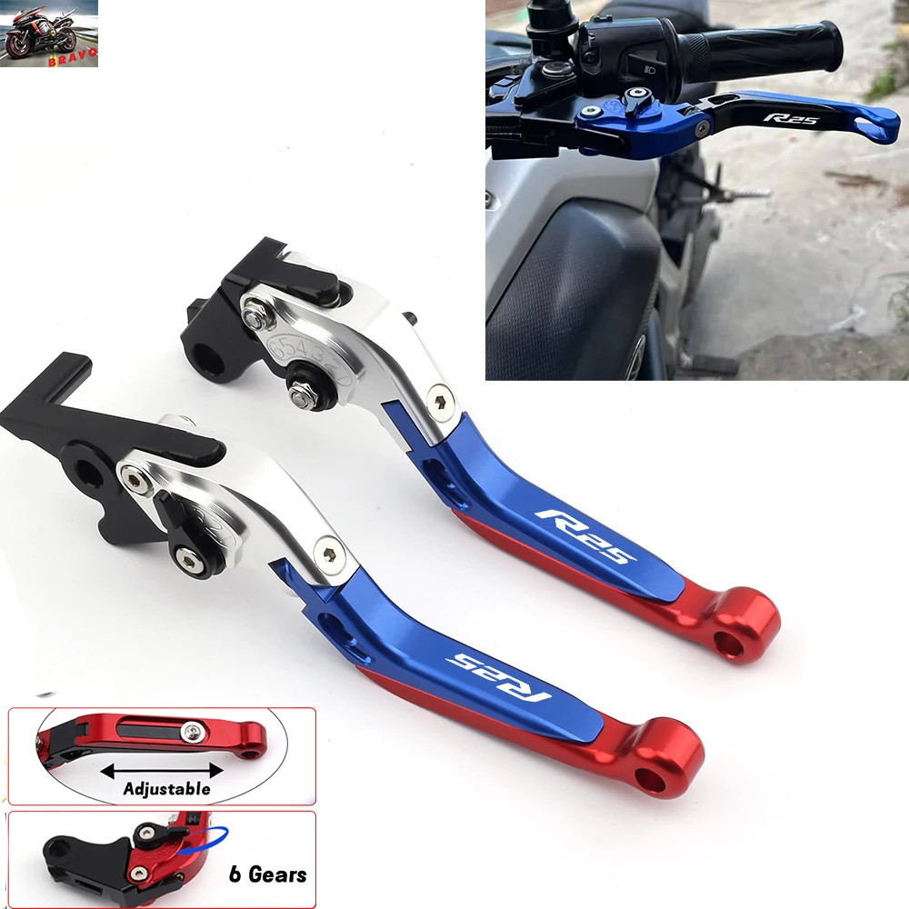 9 Colors For Yamaha YZFR25 YZF-R25 R25 2015-2023 Motorcycle Accessories Clutch Lever Brake Lever Set Folding Extendable Brake
9 Colors For Yamaha YZFR25 YZF-R25 R25 2015-2023 Motorcycle Accessories Clutch Lever Brake Lever Set Folding Extendable Brake