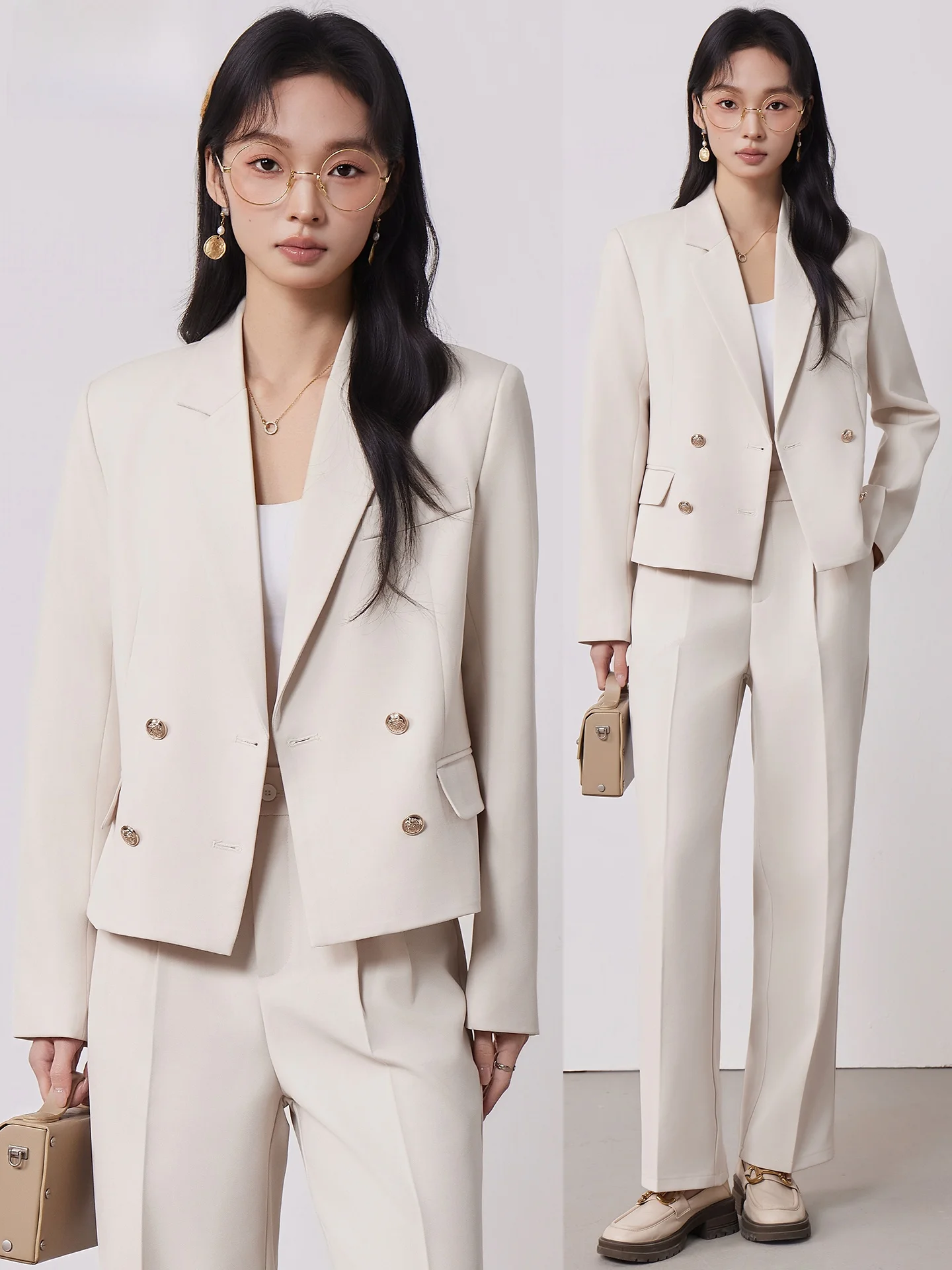 Новый женский деловой костюм-двойка (пиджак и брюки) для собеседований, весна-осень 2026, для выпускников университетов, профессиональный комплект
Новый женский деловой костюм-двойка (пиджак и брюки) для собеседований, весна-осень 2026, для выпускников университетов, профессиональный комплект
