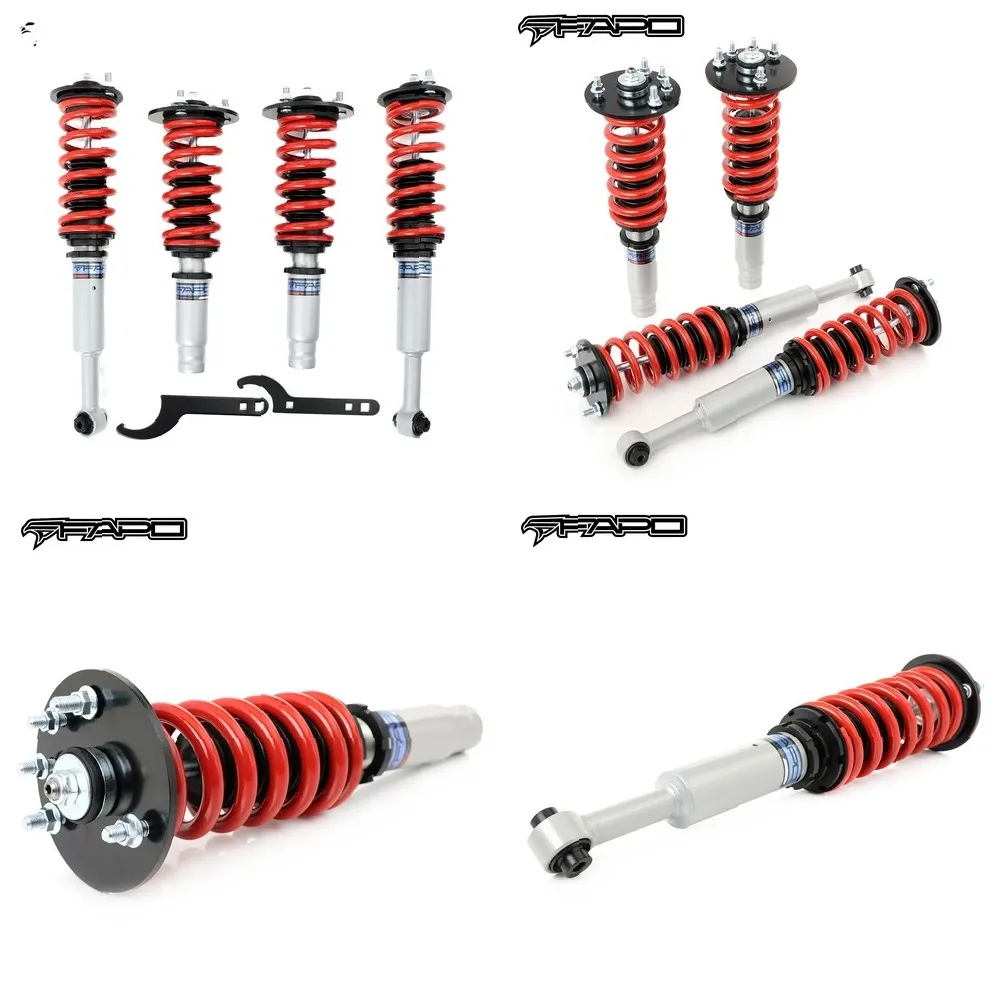 FAPO PS012110 Coilover Kit for Honda Accord 6th Gen 1998-2002, 32-Step Damping Mono-tube Shock Absorber
FAPO PS012110 Coilover Kit for Honda Accord 6th Gen 1998-2002, 32-Step Damping Mono-tube Shock Absorber