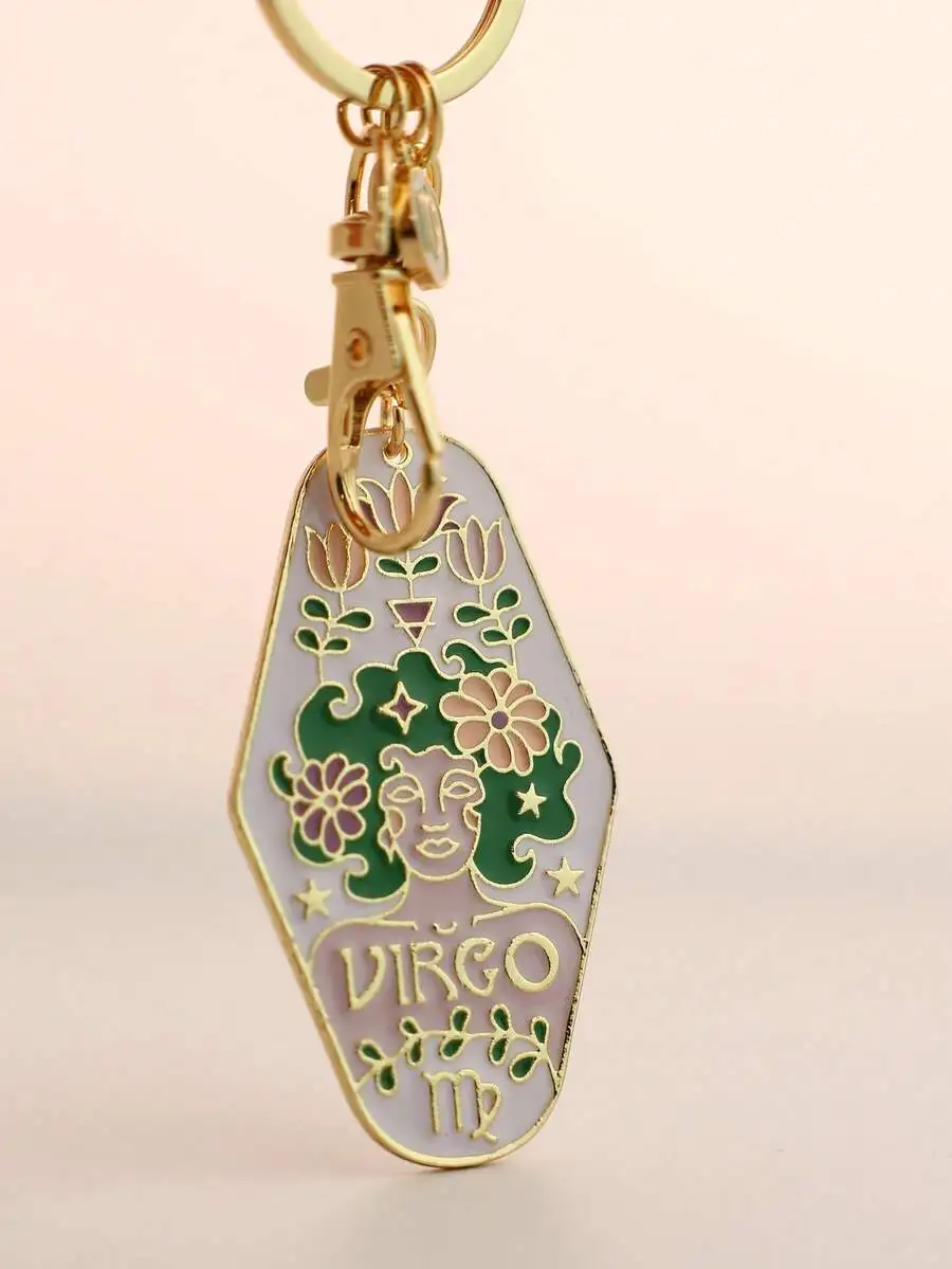 Bohemian Virgo Zodiac Enamel Keychain Metal Charm For Car Hotel Keys Gift
Bohemian Virgo Zodiac Enamel Keychain Metal Charm For Car Hotel Keys Gift