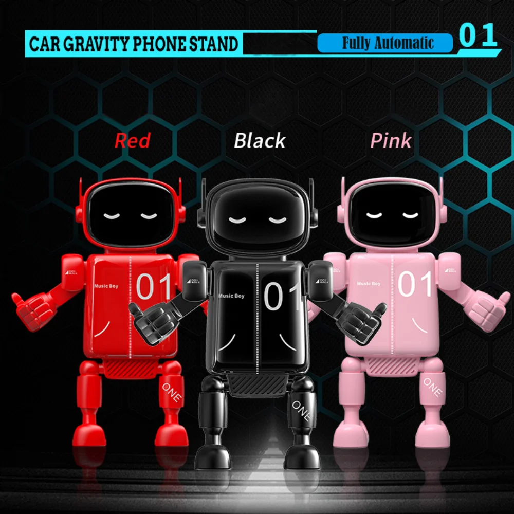 High Quaity Cartoon Car Phone Holder ABS Fully Automatic Robot Model Robot Shaped Gravity Type Automotive Interior
High Quaity Cartoon Car Phone Holder ABS Fully Automatic Robot Model Robot Shaped Gravity Type Automotive Interior