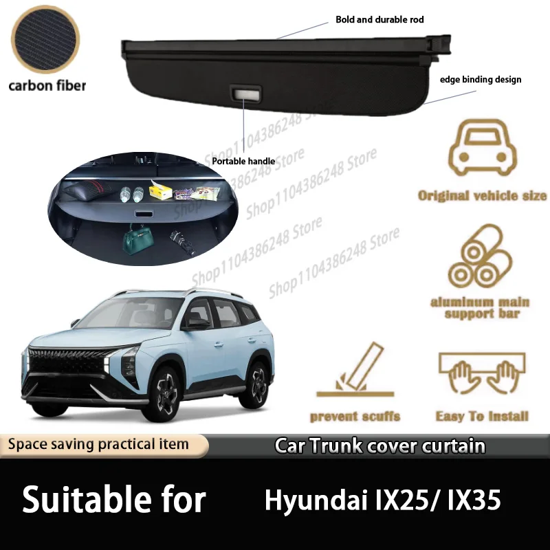 Suitable for Hyundai IX25/ IX35 Trunk Curtain Rear Trunk Storage Partition Bezel Interior Modification Accessories
Suitable for Hyundai IX25/ IX35 Trunk Curtain Rear Trunk Storage Partition Bezel Interior Modification Accessories