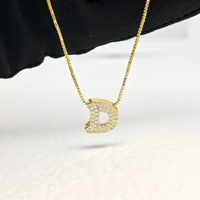 Золотое ожерелье на заказ, персонализированный кулон с инкрустацией кубическим цирконием, изящная цепочка, ювелирные изделия, модные ожерелья с монограммой, любовь 
Золотое ожерелье на заказ, персонализированный кулон с инкрустацией кубическим цирконием, изящная цепочка, ювелирные изделия, модные ожерелья с монограммой, любовь