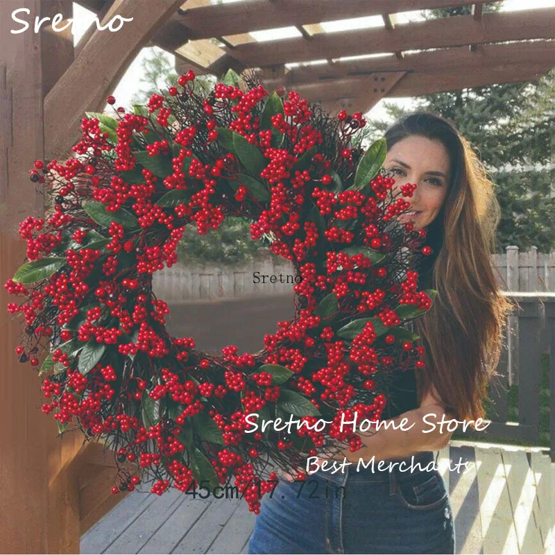 SRETNO Christmas Wreath Artificial Plants Red Fruit Flower Wreath Home Decorations Ornaments Christmas Supplies 2025 New Garland
SRETNO Christmas Wreath Artificial Plants Red Fruit Flower Wreath Home Decorations Ornaments Christmas Supplies 2025 New Garland
