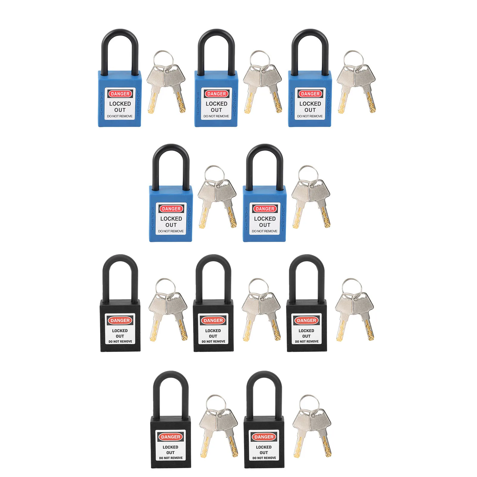 5 Sets 38mm Nylon Insulated Dustproof Safety Padlock With Keys Industrial Electrical Lockout Tagout Lock
5 Sets 38mm Nylon Insulated Dustproof Safety Padlock With Keys Industrial Electrical Lockout Tagout Lock