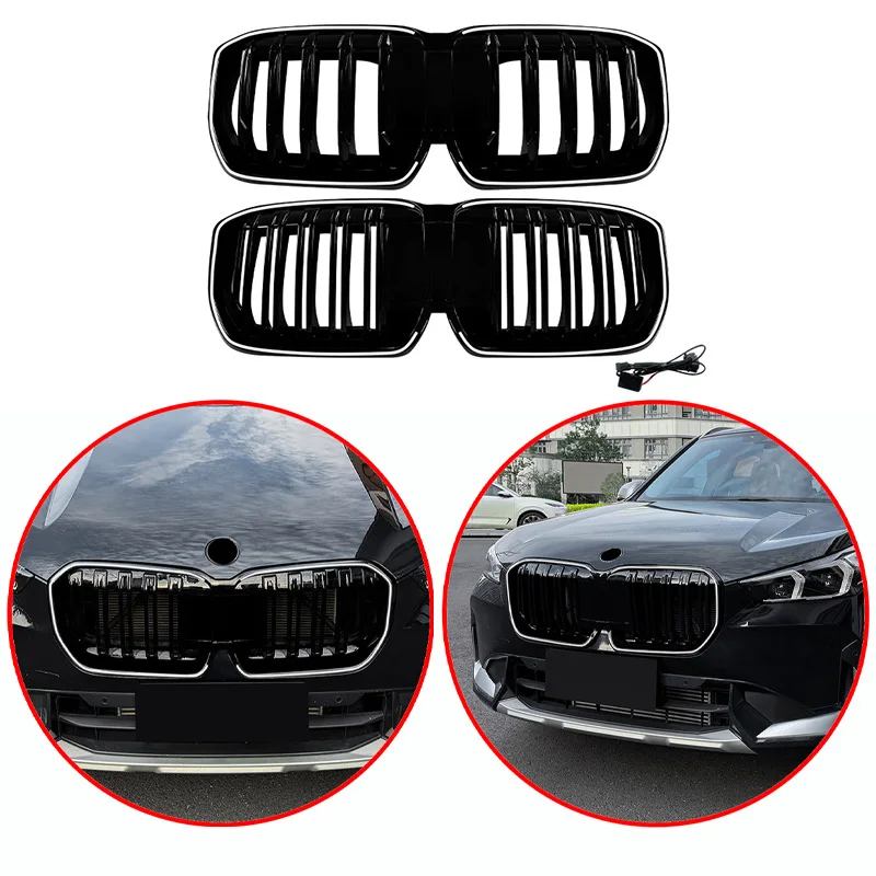 For BMW X1 IX1 U11 2023+ High Quality ABS Single Line & Double Lines LED Kidney Grille Front Racing Grills Gloss Black
For BMW X1 IX1 U11 2023+ High Quality ABS Single Line & Double Lines LED Kidney Grille Front Racing Grills Gloss Black