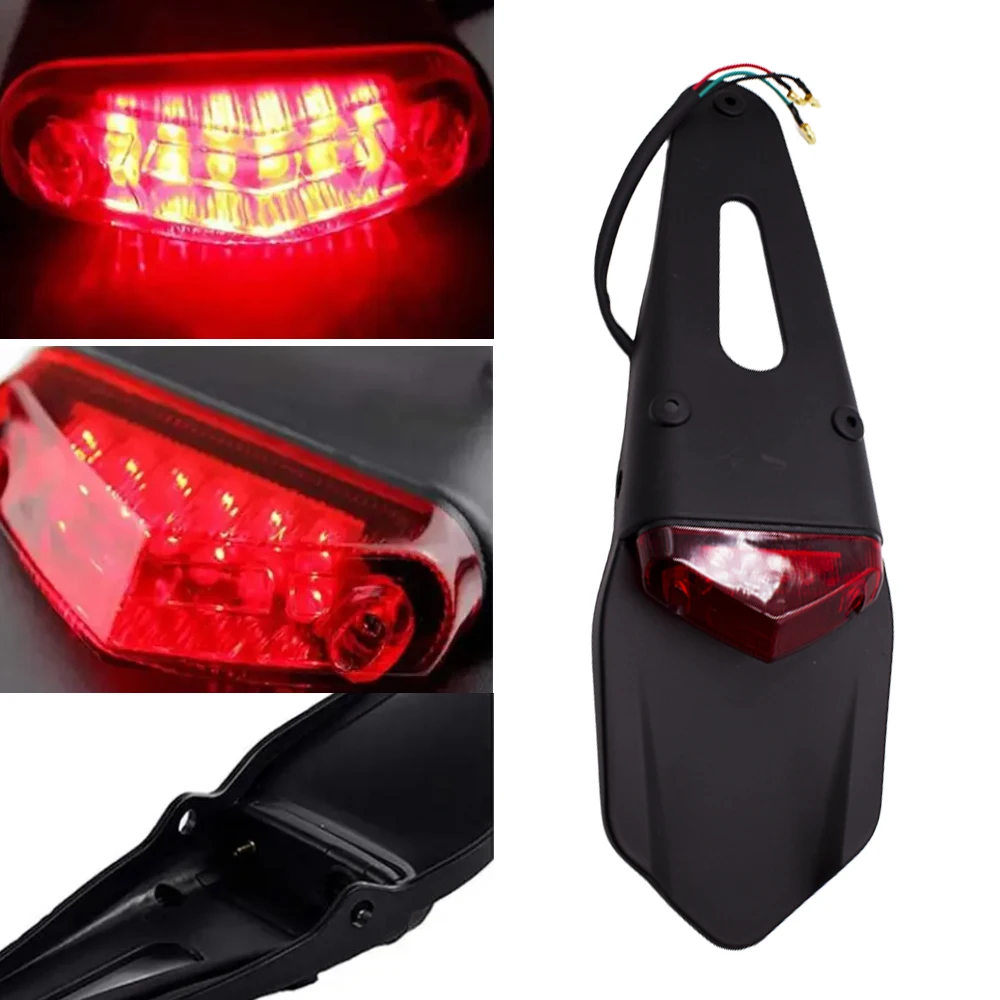 Motorcycle Rear Fender Tail Light Dirt Bike 12V LED Taillight Brake Stop License Plate Lamp Universal
Motorcycle Rear Fender Tail Light Dirt Bike 12V LED Taillight Brake Stop License Plate Lamp Universal
