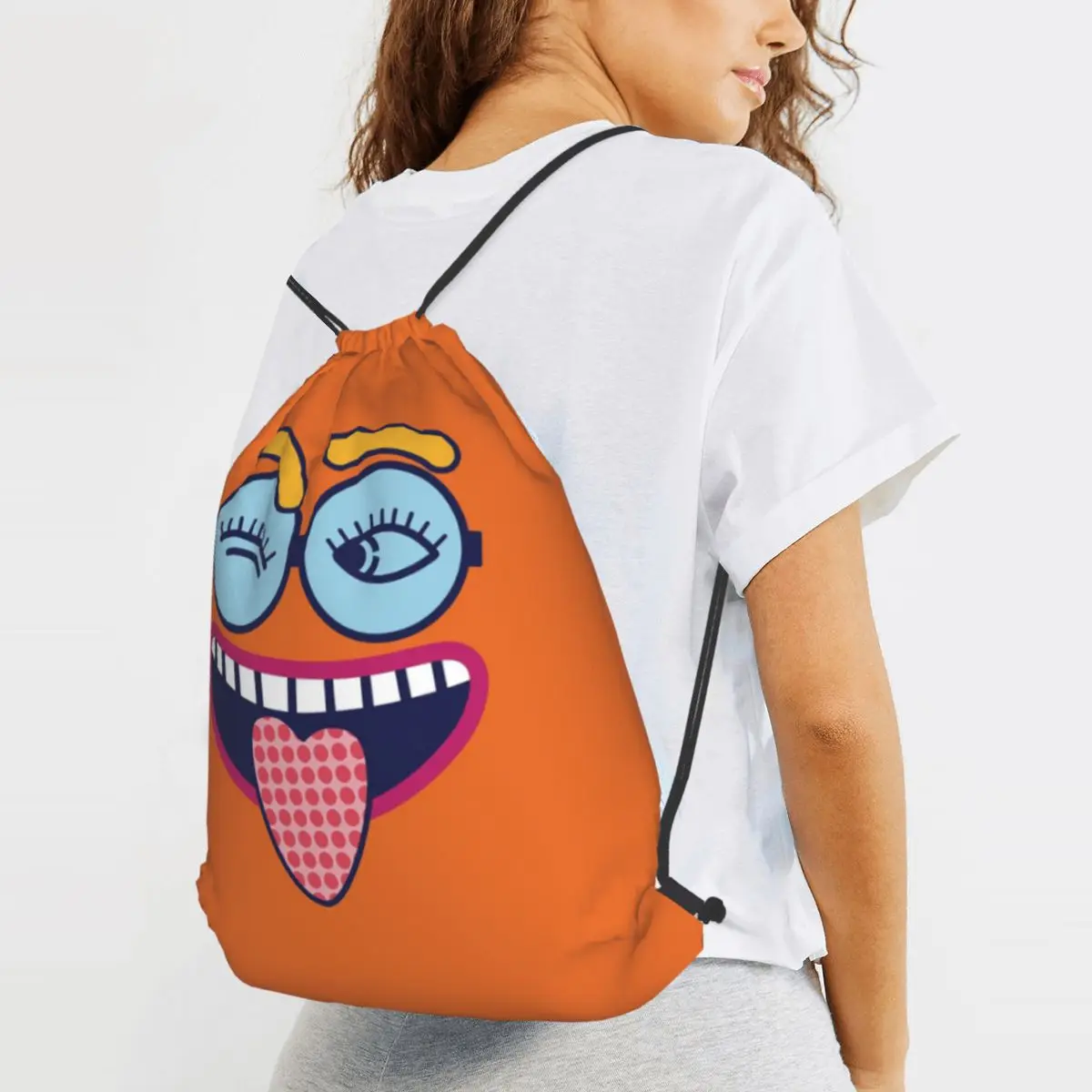 Psychedelic Laughts Backpacks Casual Drawstring Bags Sundries Bag Book Bags for Travel School
Psychedelic Laughts Backpacks Casual Drawstring Bags Sundries Bag Book Bags for Travel School