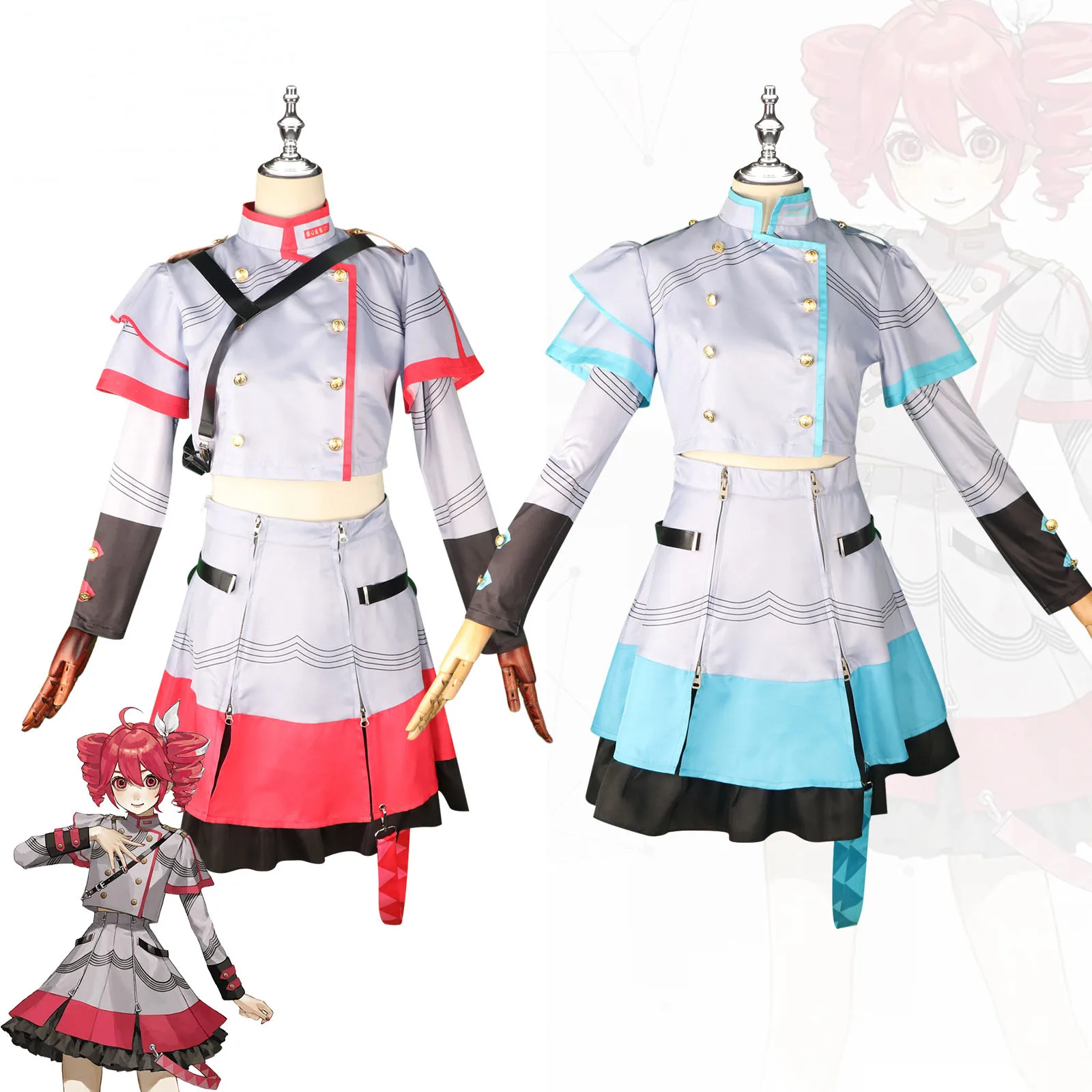 Vtuber Synthesizer V Kasane Teto Cosplay Costume Pink and Blue Outfits Uniform Halloween Party Virtual Singer Full Set for Women
Vtuber Synthesizer V Kasane Teto Cosplay Costume Pink and Blue Outfits Uniform Halloween Party Virtual Singer Full Set for Women