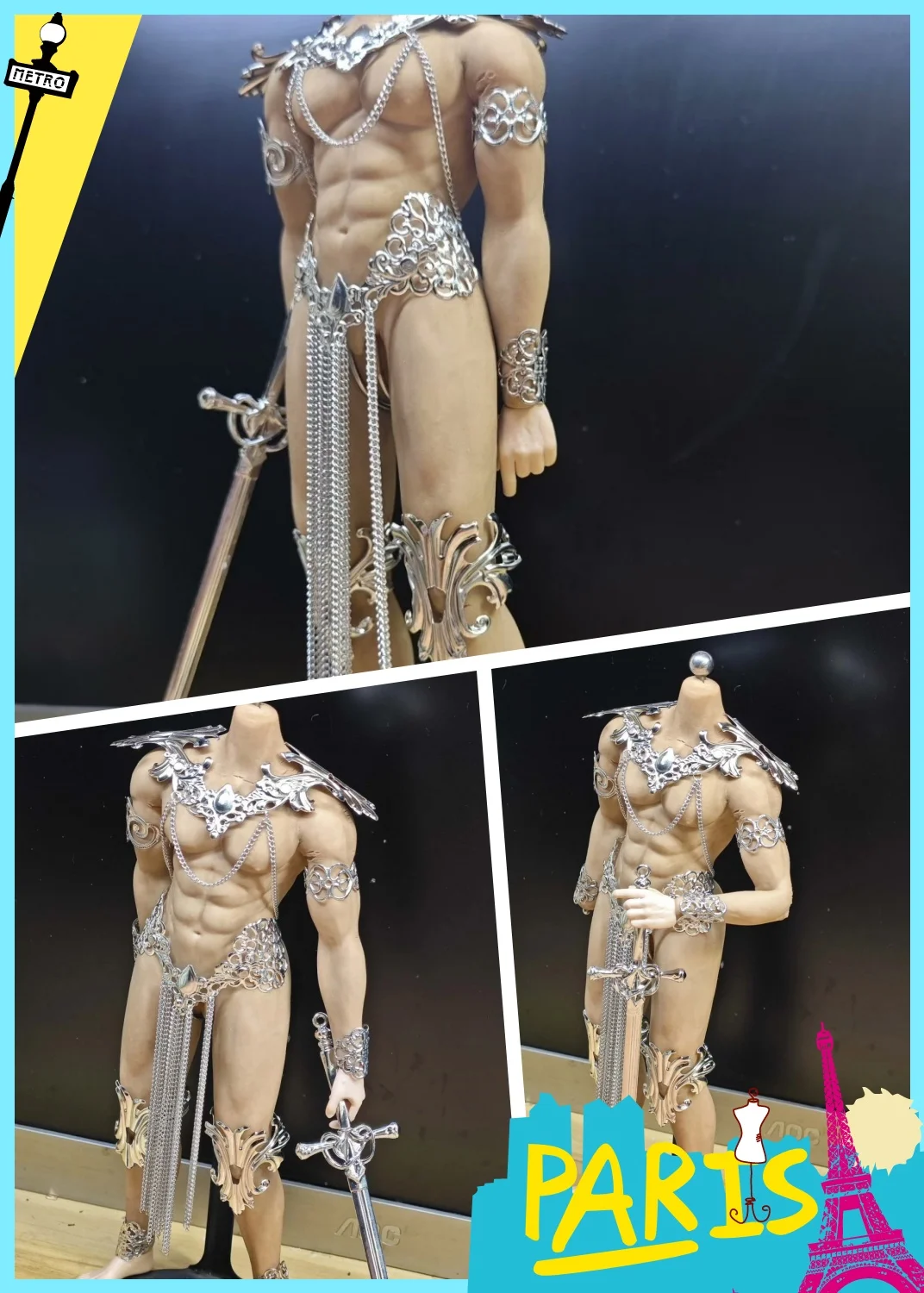 【Clothing Only】In Stock 1/6 Metal Shawl Accessories Silver Elf Clothing Set For 12inchs Muscle Male Action Figure Body
【Clothing Only】In Stock 1/6 Metal Shawl Accessories Silver Elf Clothing Set For 12inchs Muscle Male Action Figure Body