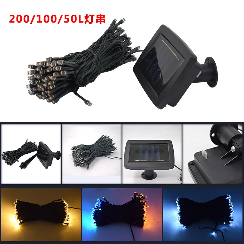 22M Solar lamp string color lamp 200LED decorative lamp string hanging lamp dual function naked lamp string
22M Solar lamp string color lamp 200LED decorative lamp string hanging lamp dual function naked lamp string