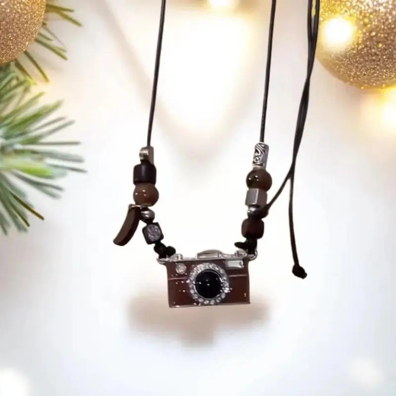 Vintage Brown Camera Pendant Necklace Kpop Hip-Hop Simple Personality Unisex Punk Y2K Charms Jewelry Accessory
Vintage Brown Camera Pendant Necklace Kpop Hip-Hop Simple Personality Unisex Punk Y2K Charms Jewelry Accessory