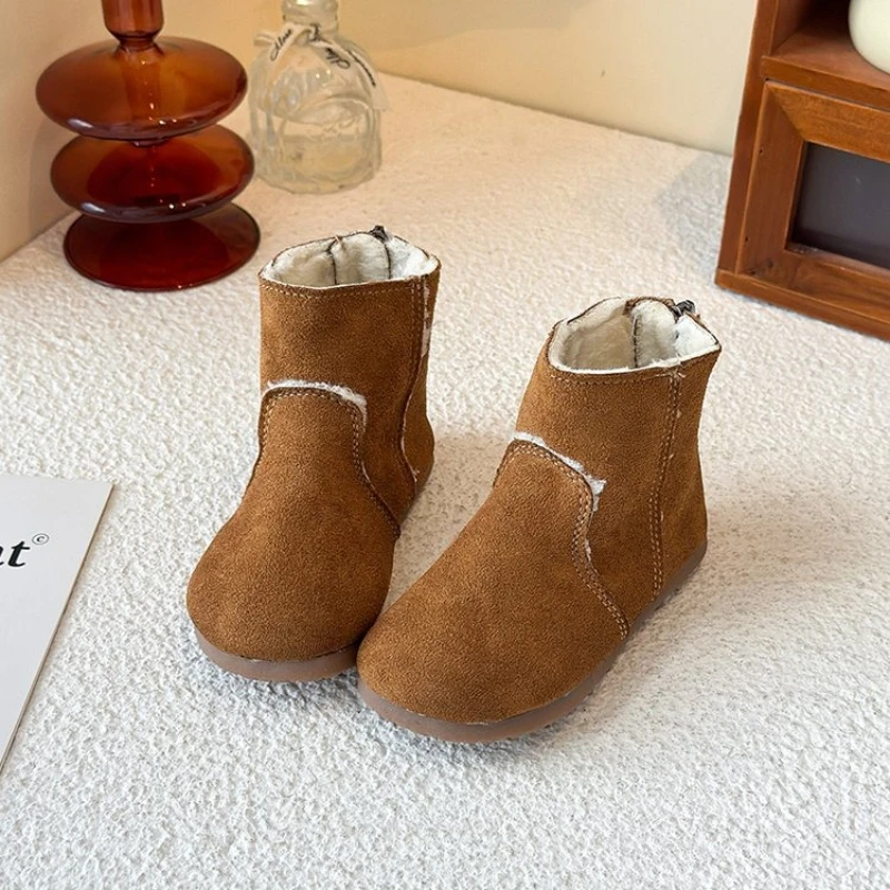 2025 Winter New Children Ankle Boots for Girls Fashion New Style Soft Sole Anti-slippery Comfortable Princess Cotton Short Boot
2025 Winter New Children Ankle Boots for Girls Fashion New Style Soft Sole Anti-slippery Comfortable Princess Cotton Short Boot