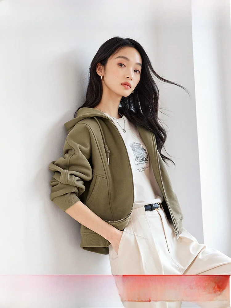Fce Lined Hooded Sweatirt Jaet Women's Commute Simple Sle Autumn Winter New Arrival Street Faion Zipper ket Design
Fce Lined Hooded Sweatirt Jaet Women's Commute Simple Sle Autumn Winter New Arrival Street Faion Zipper ket Design