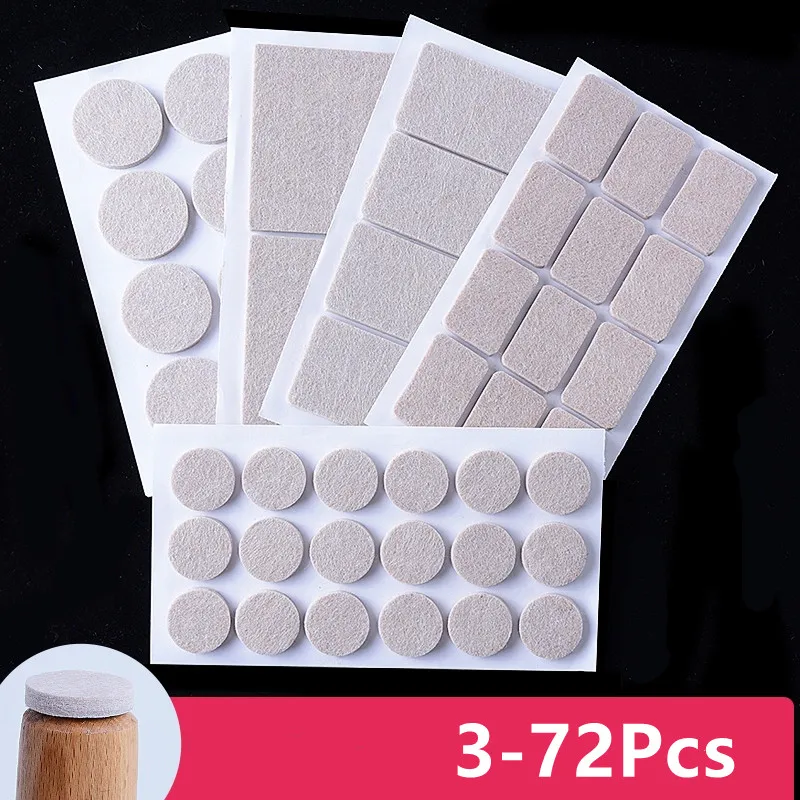 3-72Pcs Felt Chair Leg Pads 3mm Thick Floor Scratch Protector Mat Mute Non-slip Self Adhesive DIY Furniture Accessories
3-72Pcs Felt Chair Leg Pads 3mm Thick Floor Scratch Protector Mat Mute Non-slip Self Adhesive DIY Furniture Accessories