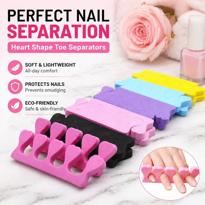 Nail Art EVA Foam Toe Separators Heart Shape Soft Lightweight Manicure Tools
Nail Art EVA Foam Toe Separators Heart Shape Soft Lightweight Manicure Tools