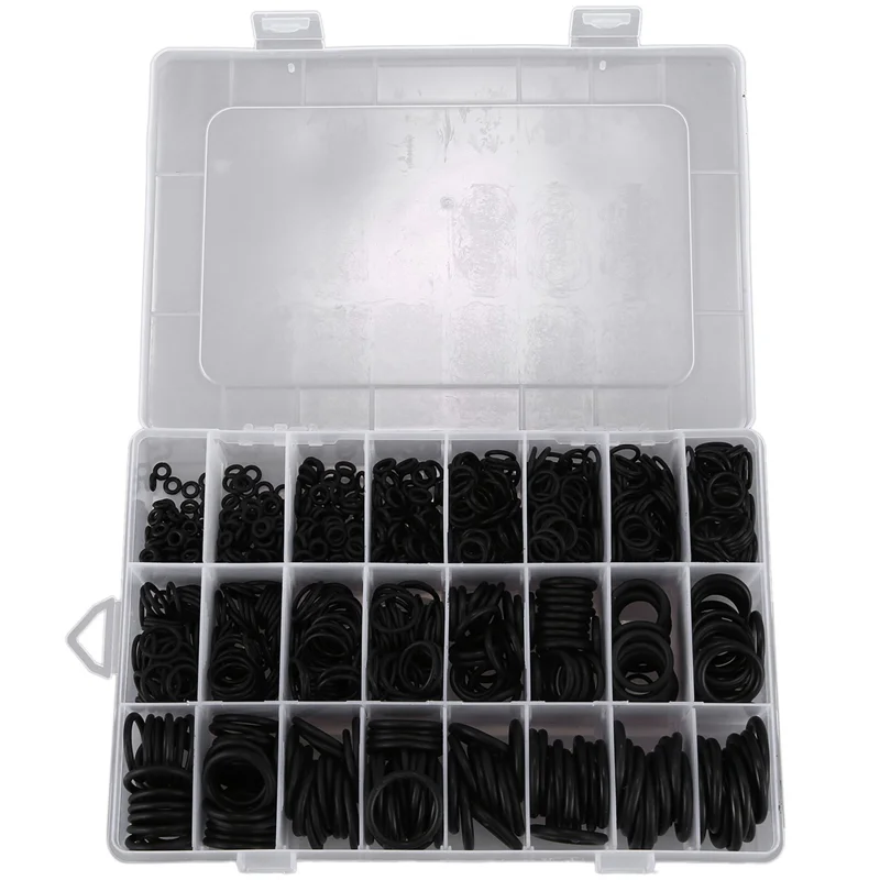 AA14 New 6000Pcs NBR Seal Ring Kit Thickness 1.5Mm 2.4Mm 3.1Mm Nitrile NBR O-Ring Gasket Sealing Ring
AA14 New 6000Pcs NBR Seal Ring Kit Thickness 1.5Mm 2.4Mm 3.1Mm Nitrile NBR O-Ring Gasket Sealing Ring