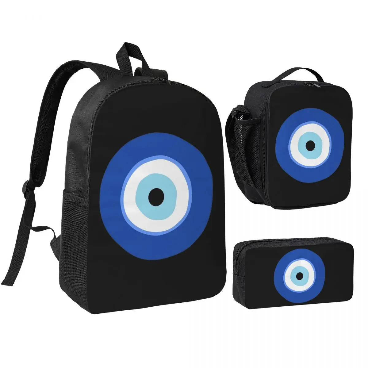 Greek Turkish Evil Eye Backpack Boys Girls BookBag School Bag Shoulder Bags 3ps Insulated Lunch Bag Pencil Case
Greek Turkish Evil Eye Backpack Boys Girls BookBag School Bag Shoulder Bags 3ps Insulated Lunch Bag Pencil Case