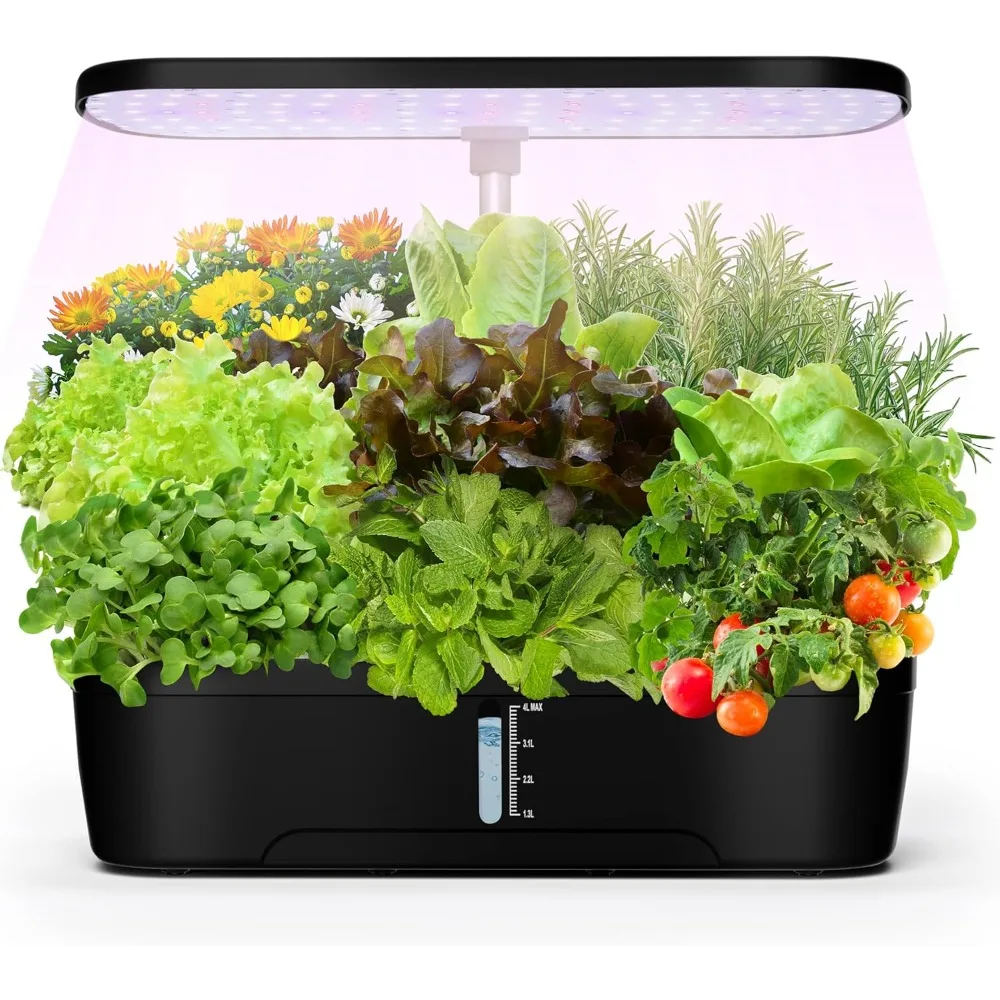 Indoor Garden Hydroponics Growing System 12 Pods Herb Garden with LED Grow Light Adjustable Height Hydroponics for Home
Indoor Garden Hydroponics Growing System 12 Pods Herb Garden with LED Grow Light Adjustable Height Hydroponics for Home