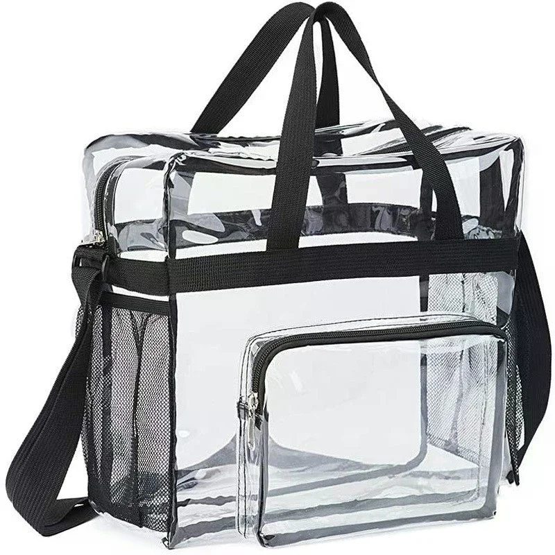 Large Capacity PVC Transparent Bag Portable Washing Bag Clear Tote Multi Pocket Handbag
Large Capacity PVC Transparent Bag Portable Washing Bag Clear Tote Multi Pocket Handbag
