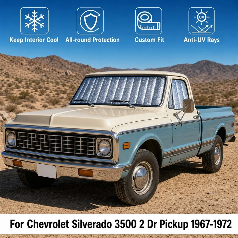 For Chevrolet Silverado 3500 2 Dr Pickup 1967-1972 Car Window Sunshades UV Block Privacy Heat Insulated Foldable Car Curtain
For Chevrolet Silverado 3500 2 Dr Pickup 1967-1972 Car Window Sunshades UV Block Privacy Heat Insulated Foldable Car Curtain
