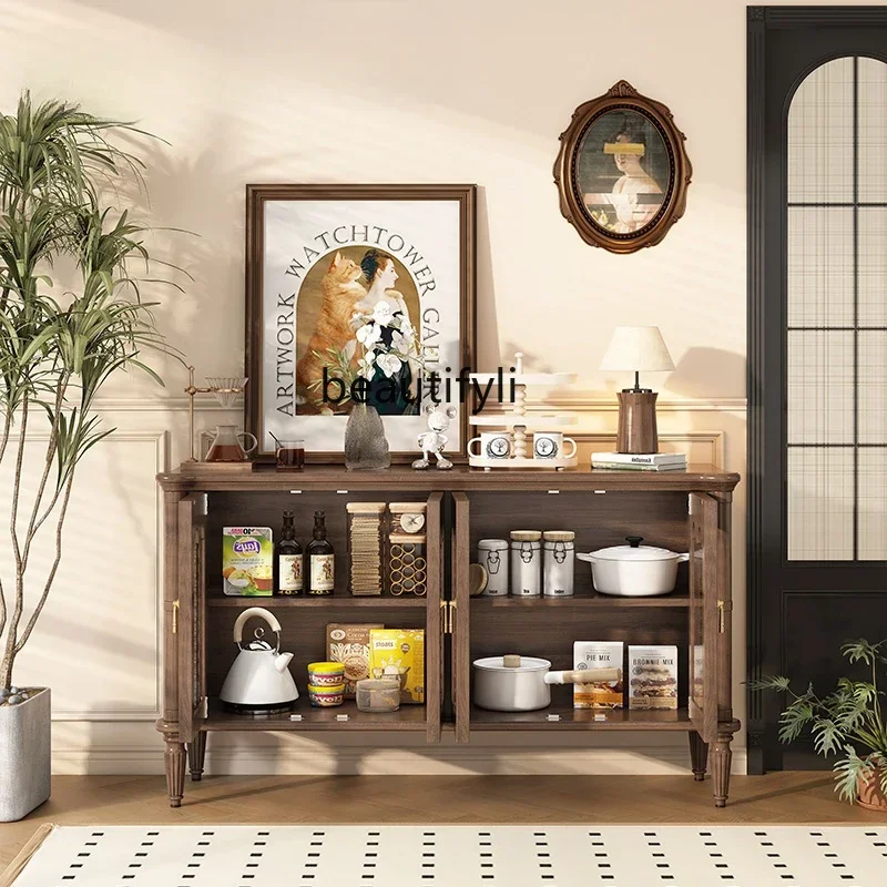 French Style Mid-Ancient Sideboard Cabinet Solid Wood Porch Cream Style Locker Retro Tailstock Chest of Drawers
French Style Mid-Ancient Sideboard Cabinet Solid Wood Porch Cream Style Locker Retro Tailstock Chest of Drawers