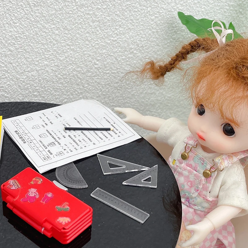 4Pcs 1:12 Dollhouse Mini Ruler Set Learning Drawing Simulation Model Toy
4Pcs 1:12 Dollhouse Mini Ruler Set Learning Drawing Simulation Model Toy