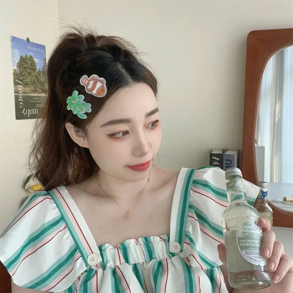 Creative Conch Ocean Fish Hairpin Jellyfish Seaweed Dolphin Hair Clips Coral Coralfish Animal Duckbill Clip Female/Children
Creative Conch Ocean Fish Hairpin Jellyfish Seaweed Dolphin Hair Clips Coral Coralfish Animal Duckbill Clip Female/Children