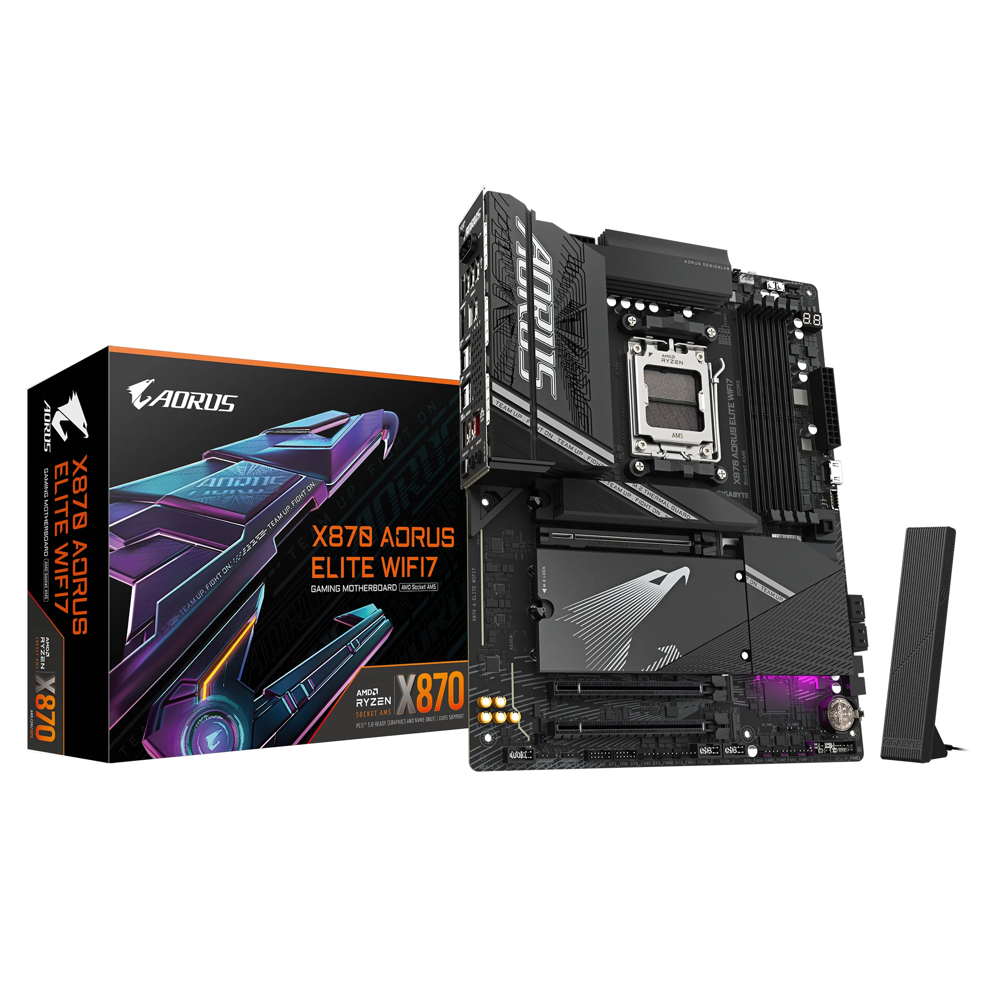 GIGABYTE X870 AORUS ELITE WIFI7 Новая материнская плата ATX AMD X870 DDR5 16+2+2/4*M.2/2,5GbE LAN
GIGABYTE X870 AORUS ELITE WIFI7 Новая материнская плата ATX AMD X870 DDR5 16+2+2/4*M.2/2,5GbE LAN