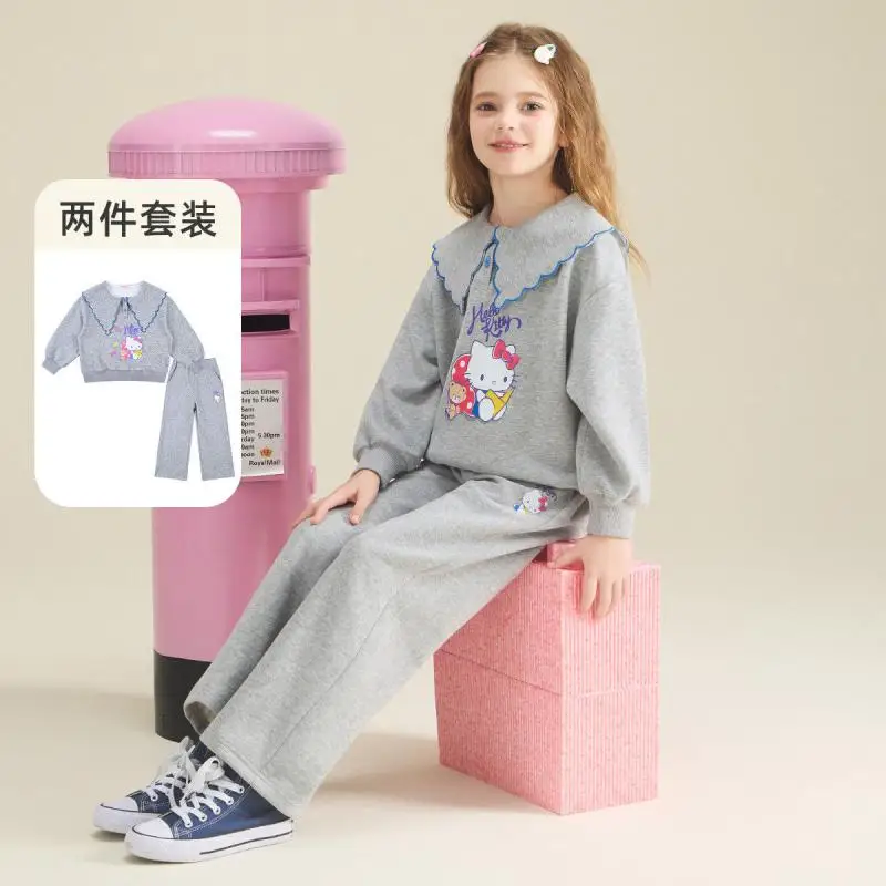 Sanrio New Girl Navy Leader Leisure Time Motion Suit Hello Kitty Spring Girl Sweater Color Collision Comfortable Kawaii Cartoon
Sanrio New Girl Navy Leader Leisure Time Motion Suit Hello Kitty Spring Girl Sweater Color Collision Comfortable Kawaii Cartoon