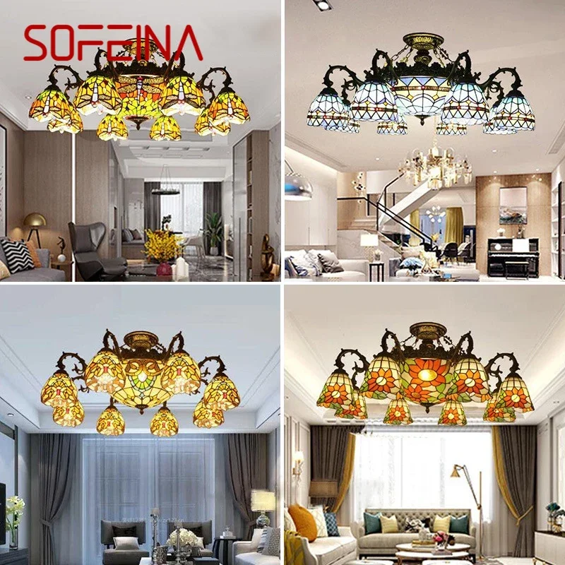 Подвесная лампа SOFEINA Tiffany в европейском стиле для гостиной, винтажная креативная цветная стеклянная лампа для ресторана, спальни, отеля
Подвесная лампа SOFEINA Tiffany в европейском стиле для гостиной, винтажная креативная цветная стеклянная лампа для ресторана, спальни, отеля