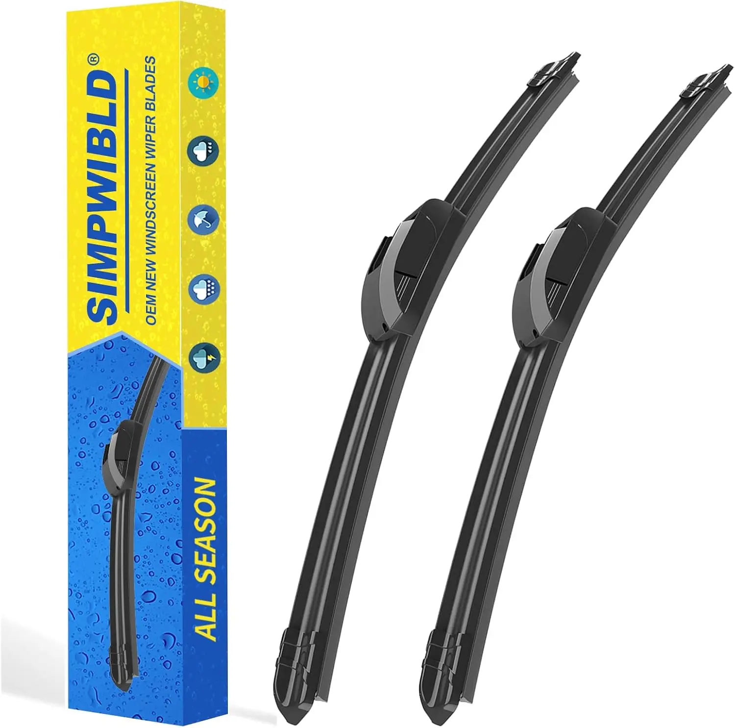 Wiper Blades Replacement for Subaru Crosstrek 2016-2017, Nissan Murano 2009-2016, and More - 26"+16" Set of 2 with U/J Hook
Wiper Blades Replacement for Subaru Crosstrek 2016-2017, Nissan Murano 2009-2016, and More - 26"+16" Set of 2 with U/J Hook